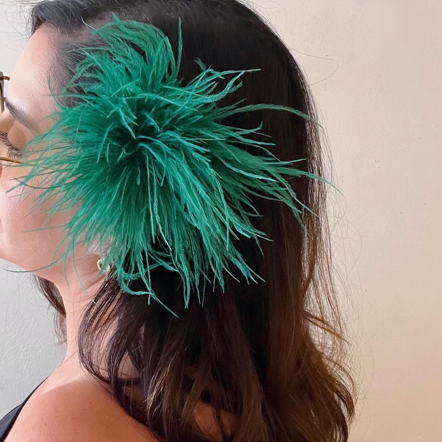 Feather Puff Clip Broach