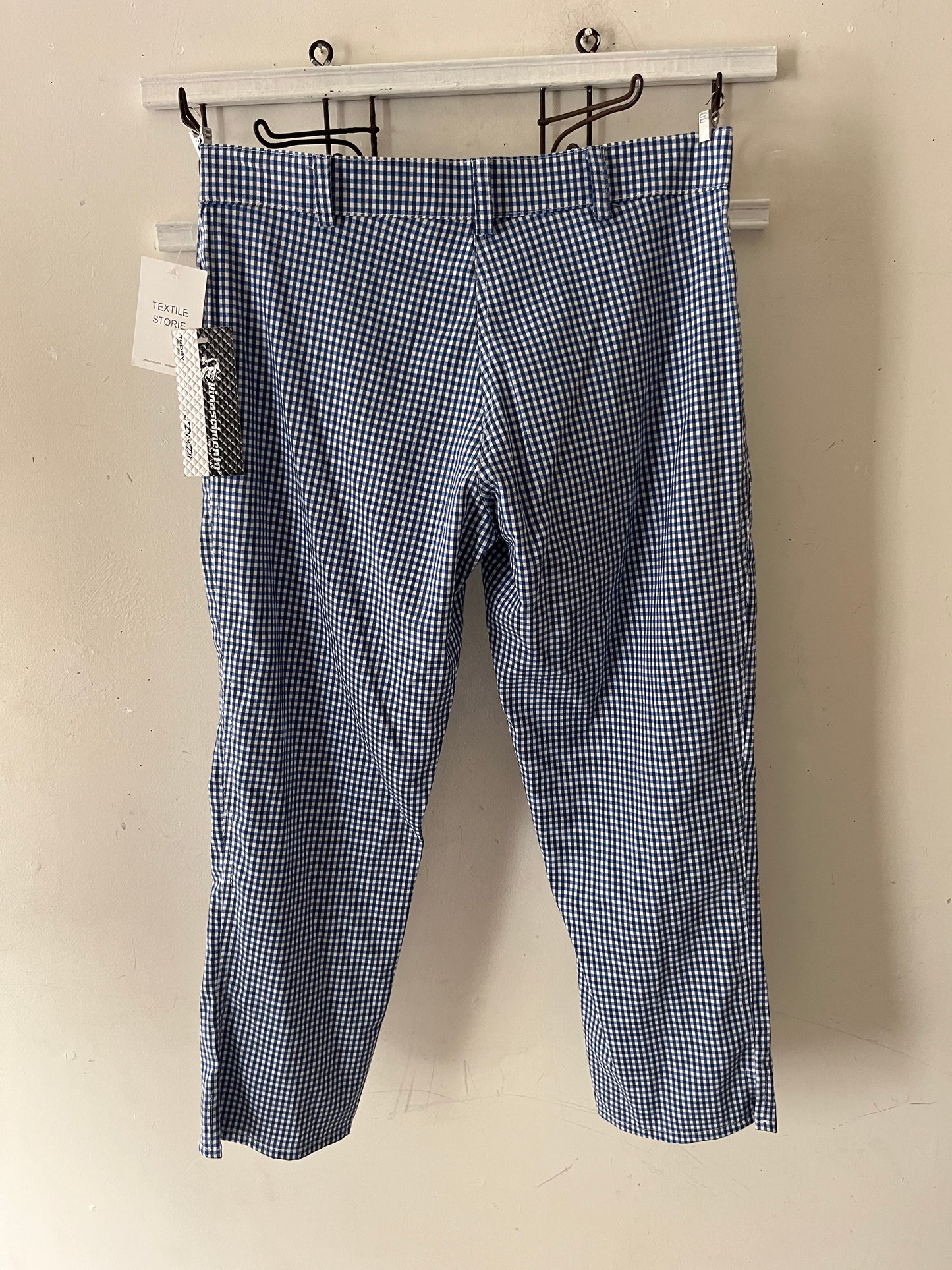 Italian Gingham Capri Pants