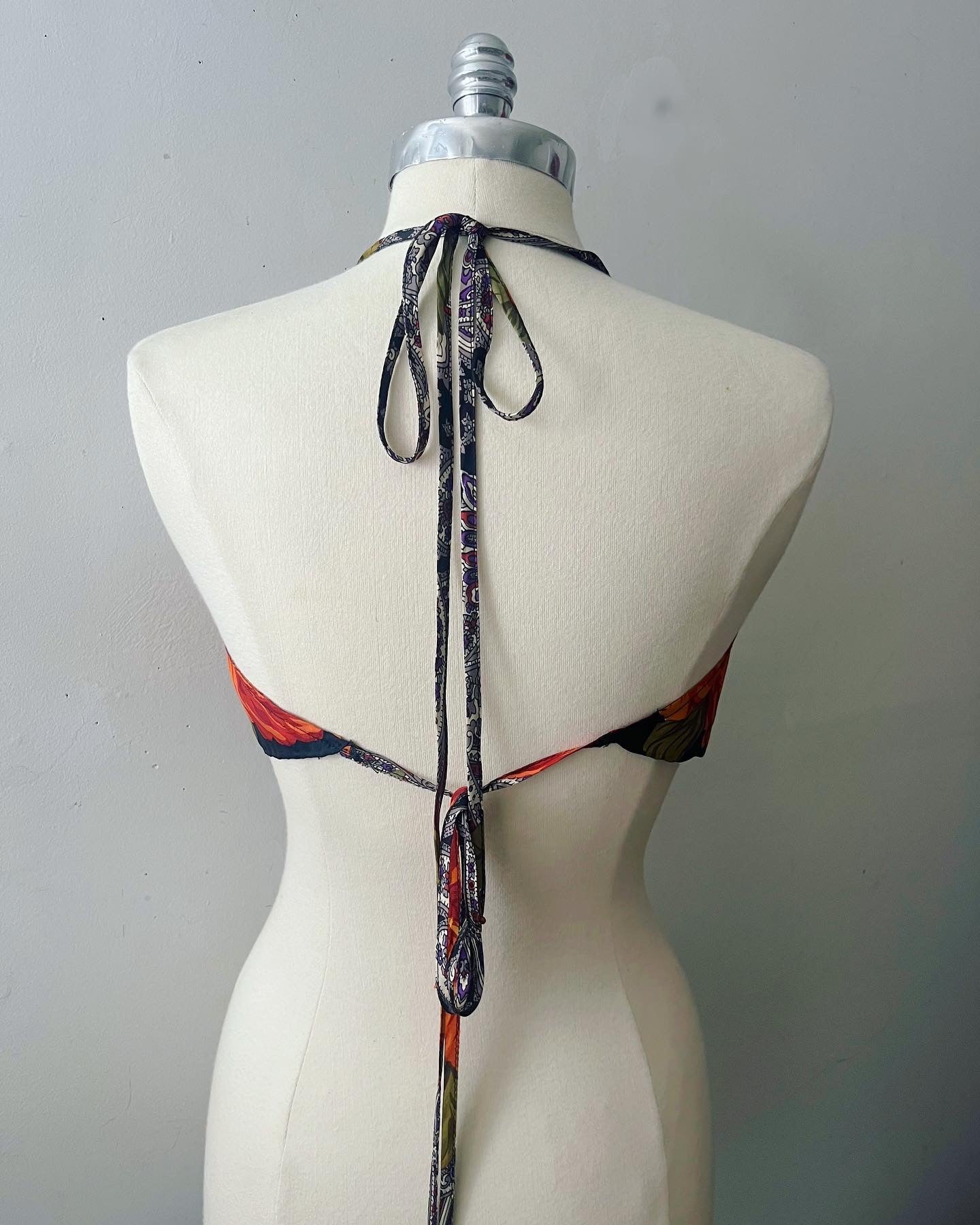 Floral Scarf Halter| Small-Medium