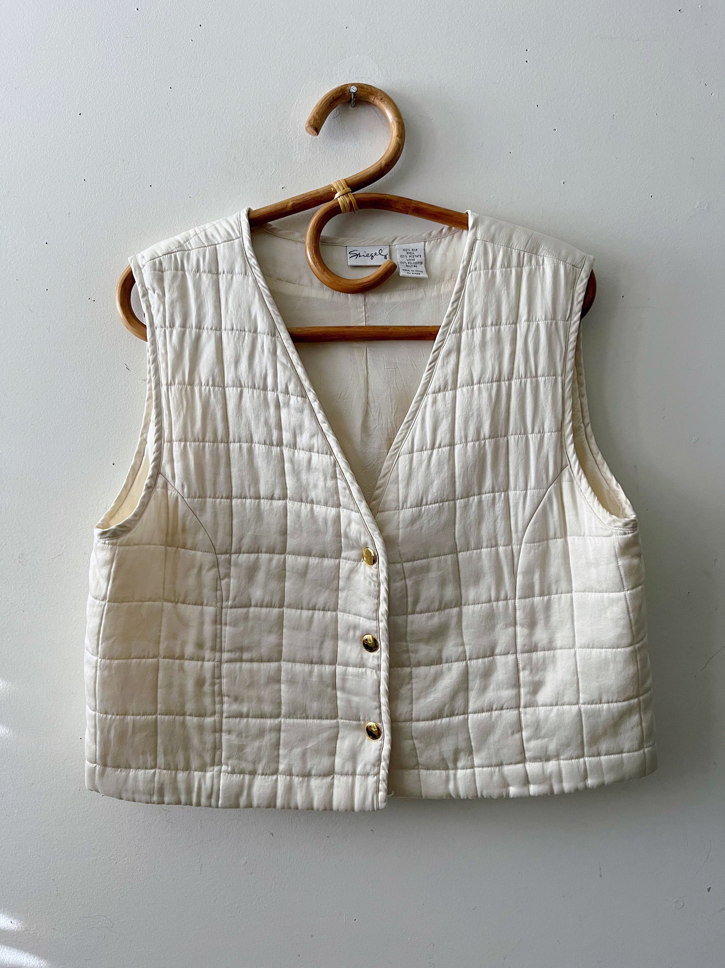 Quilted Silk Vest