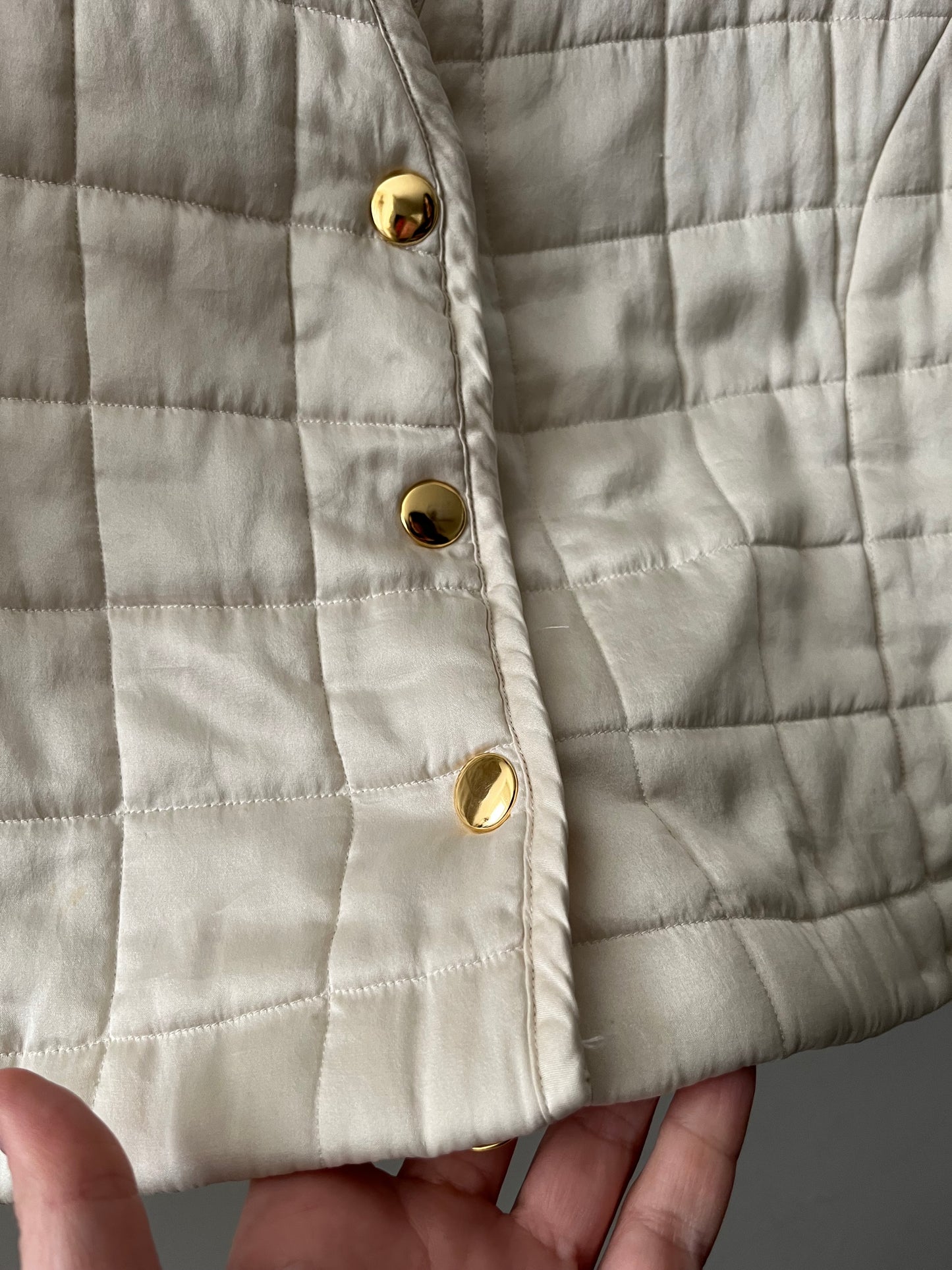 Quilted Silk Vest