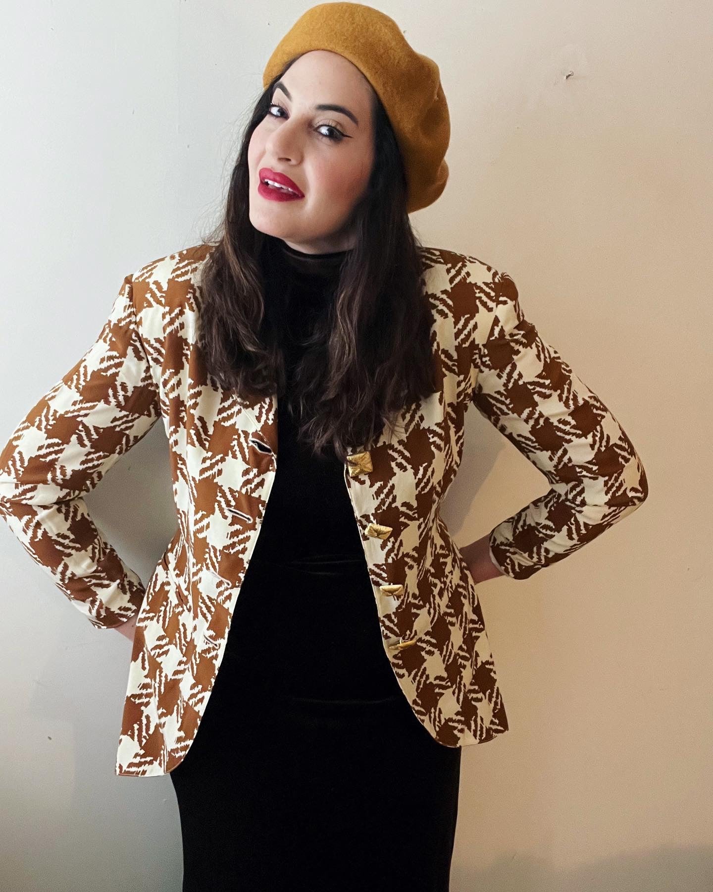 Chestnut Silk Blazer Jacket