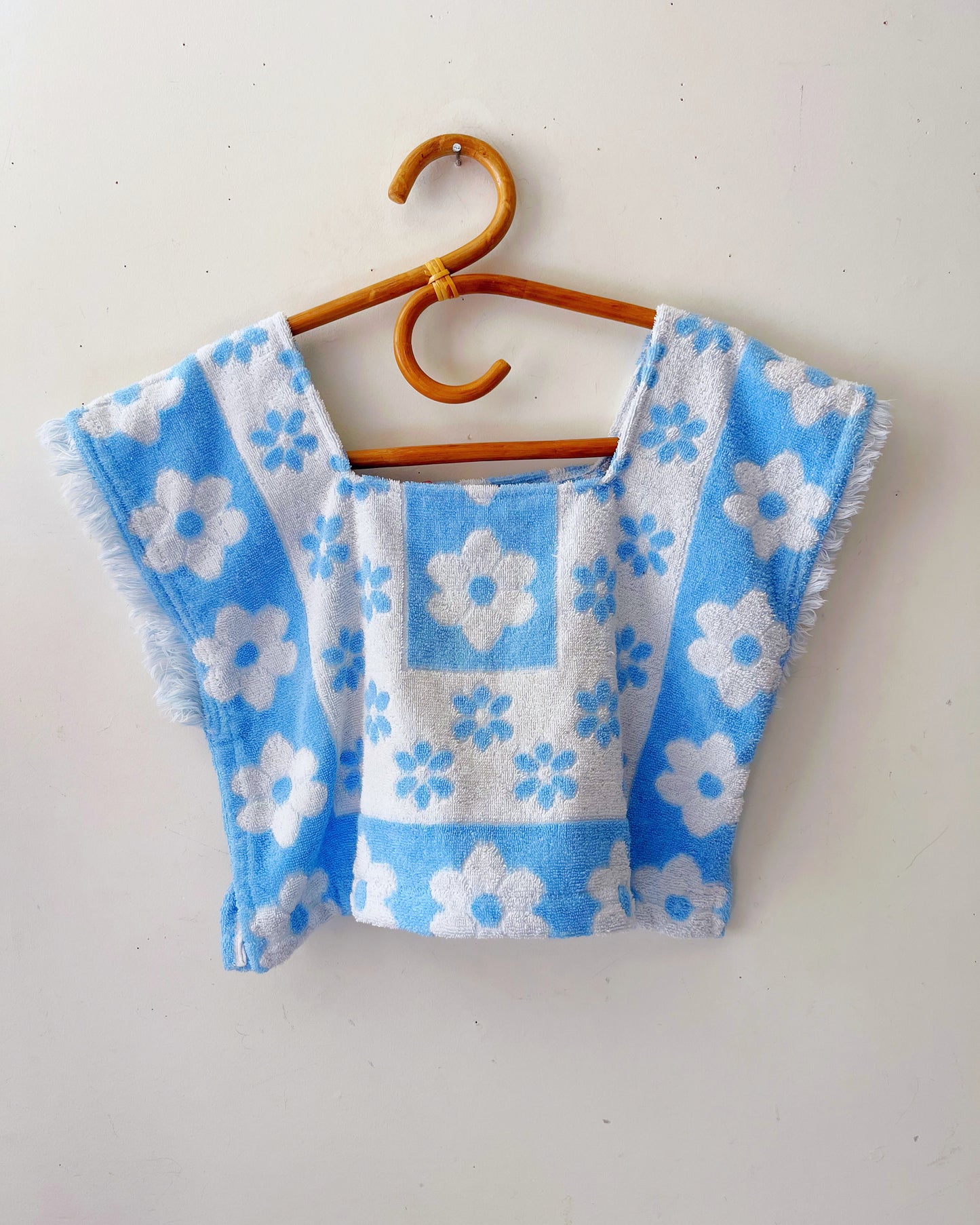 Cool Blue Daisy Towel Top