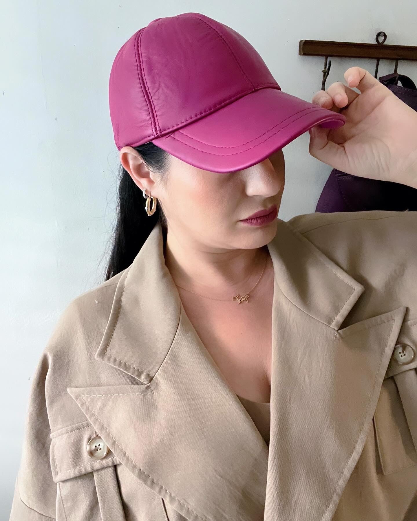 Soft Leather Baseball Cap