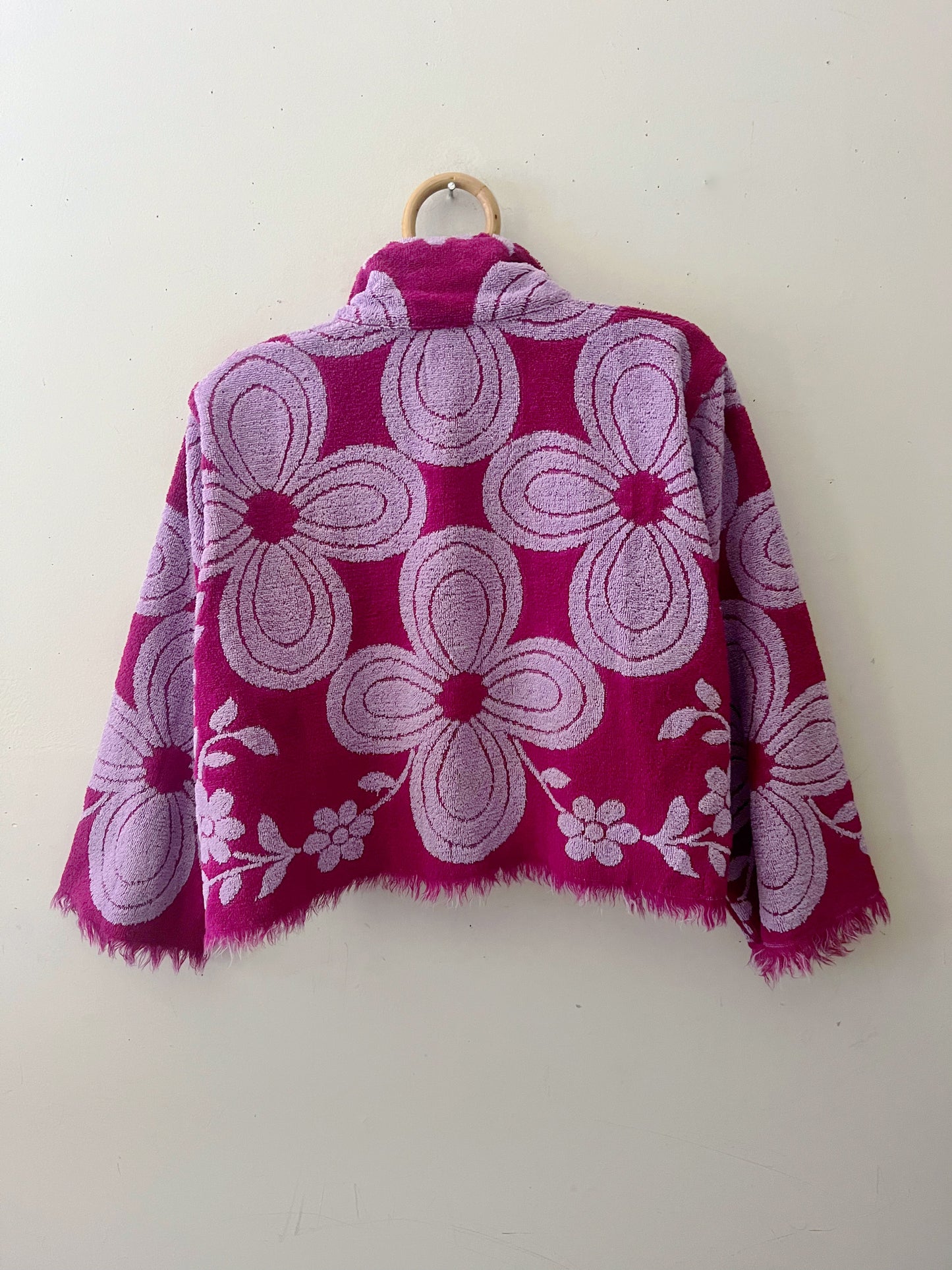 Red Violet Towel Jacket| One Size