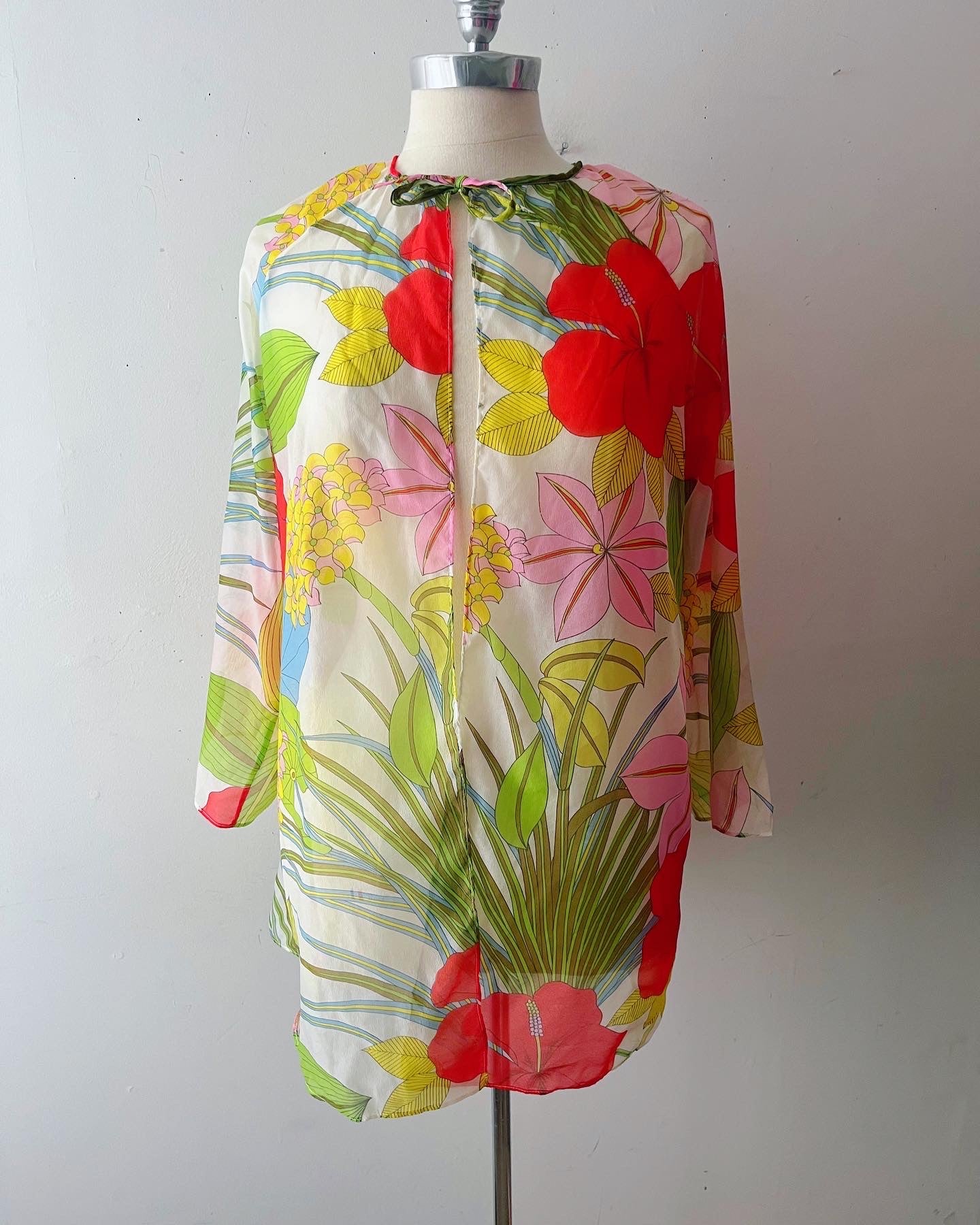 Sheer Floral Jacket Cover