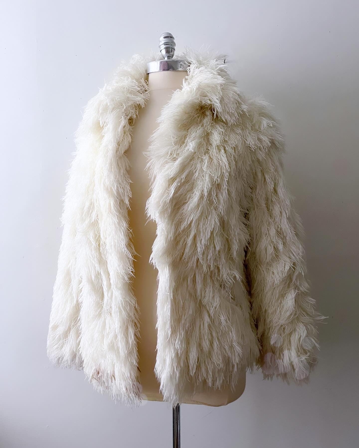 Shag Cream Jacket| S/M