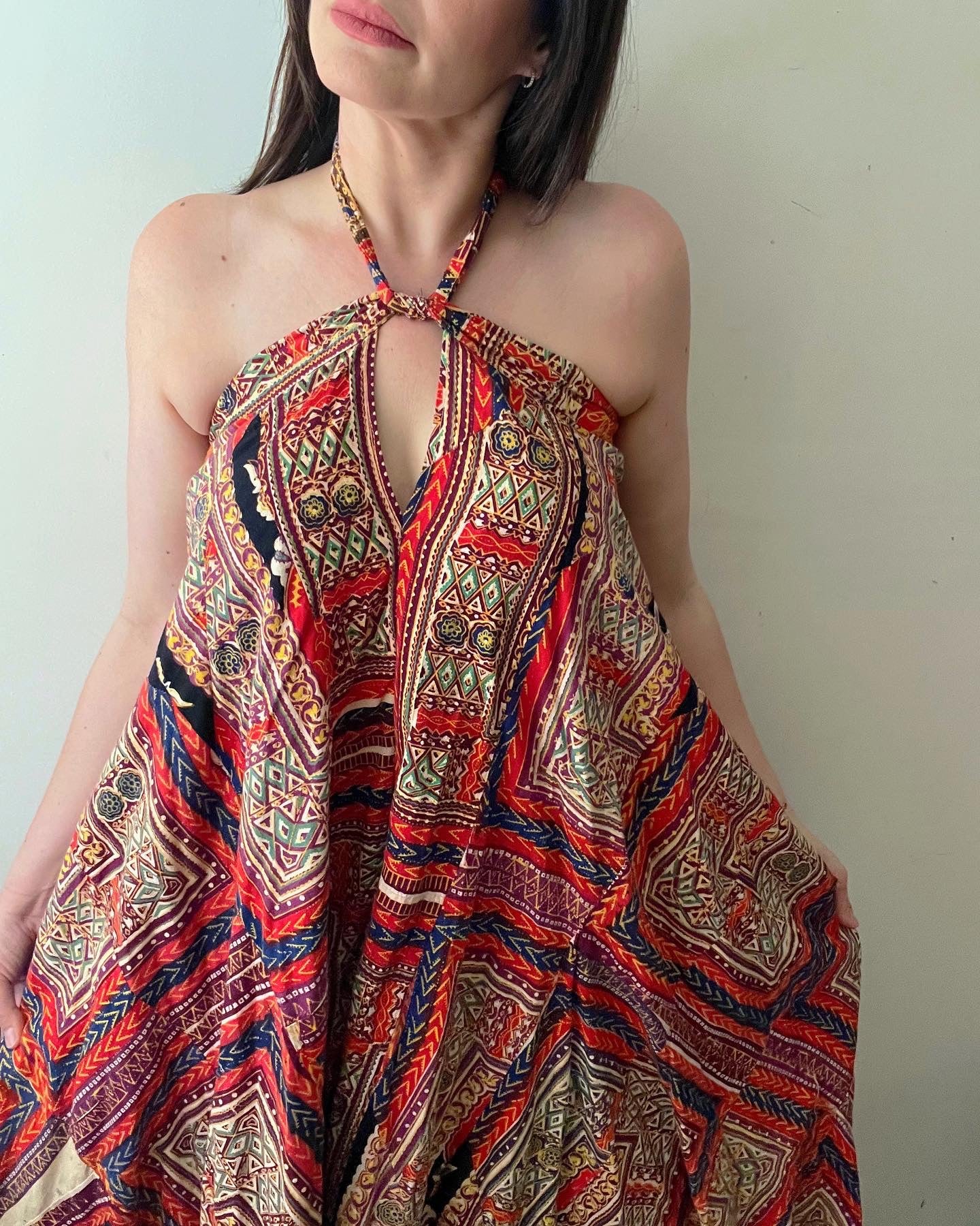 Block Print Dress or Maxi Skirt