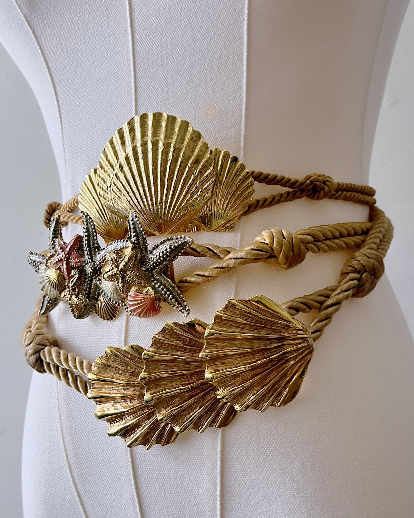 Art Metal Starfish Rope Belt| One Size