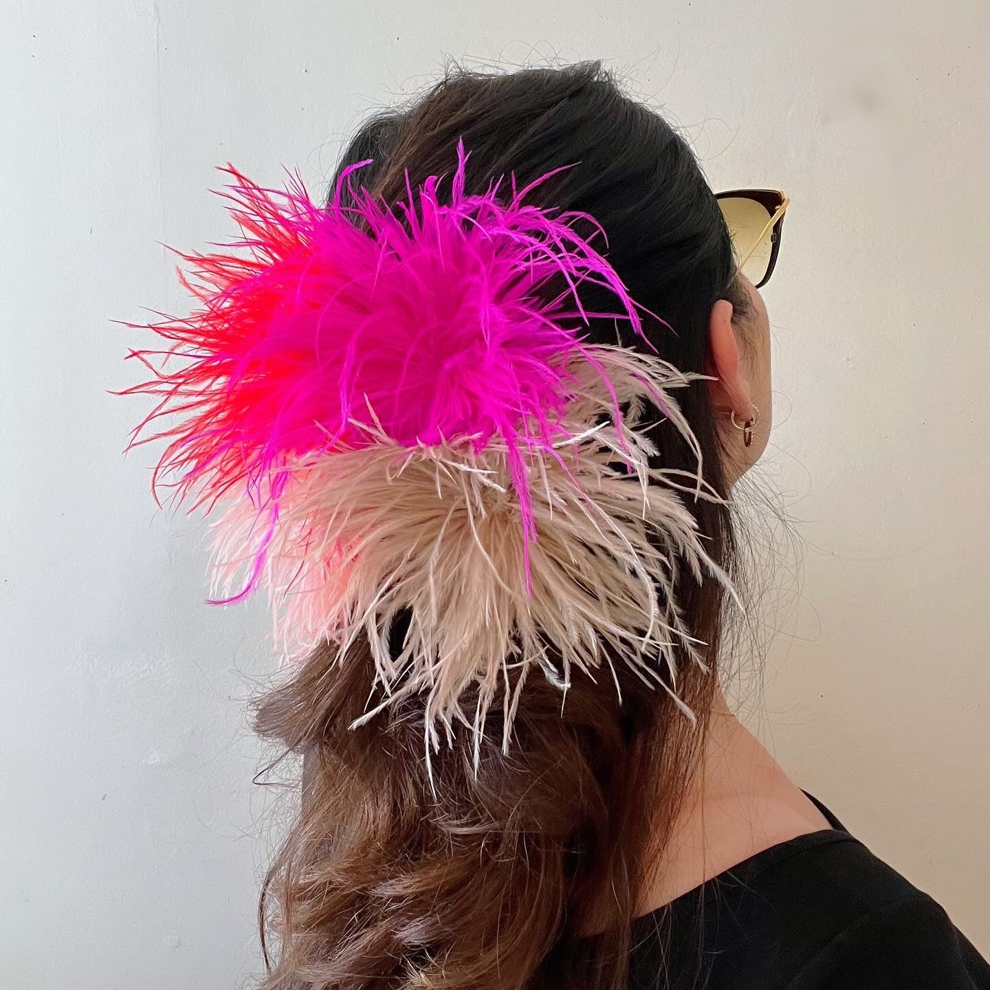 Feather Puff Clip Broach
