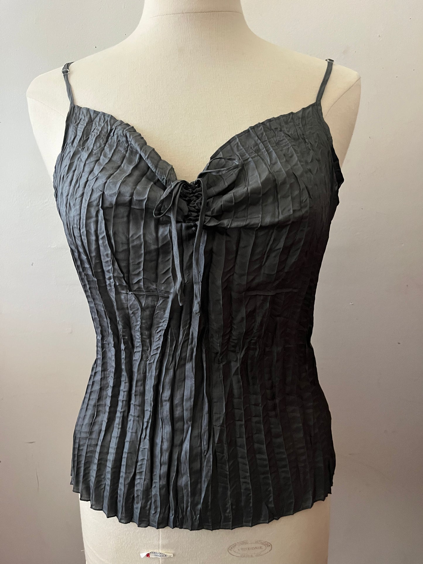 Crinkle Beaded Ruffle Top Set| M/L
