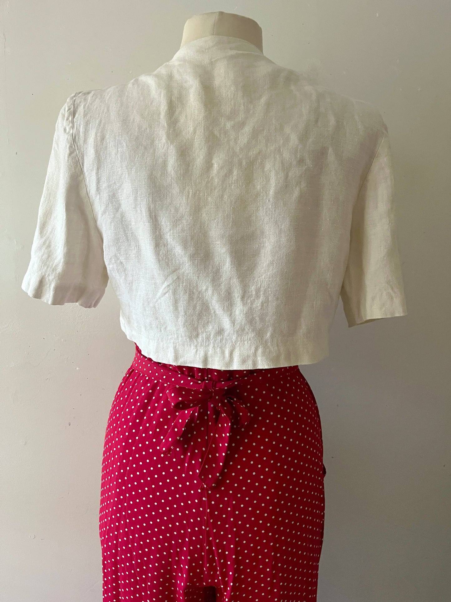 Lobster Cross-Stitch Bolero Jacket | S/M