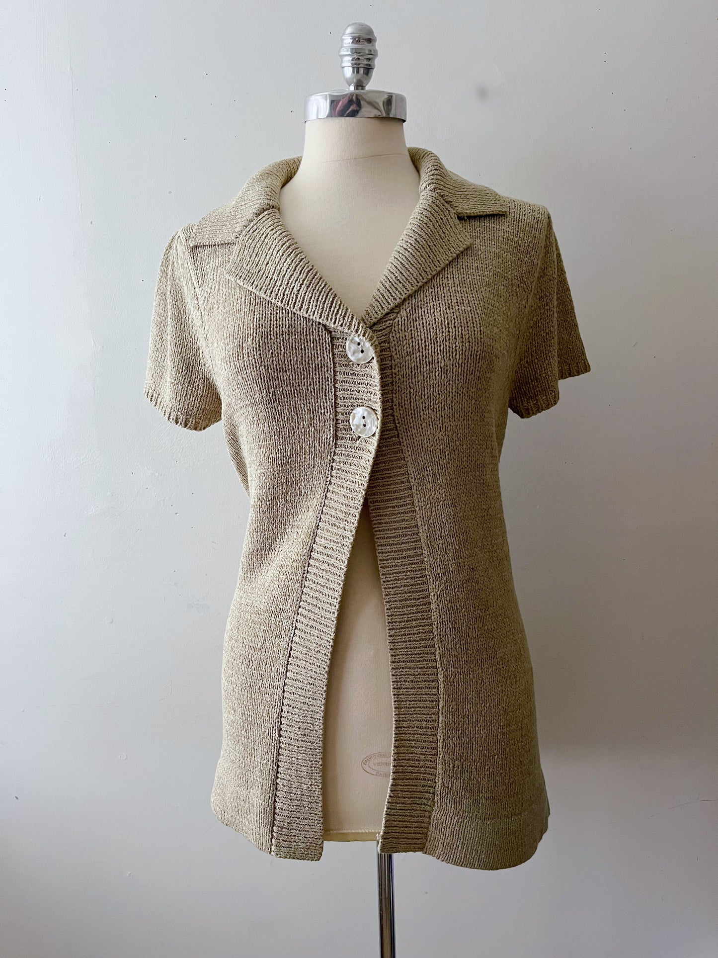 Textured Knit Cardigan Top