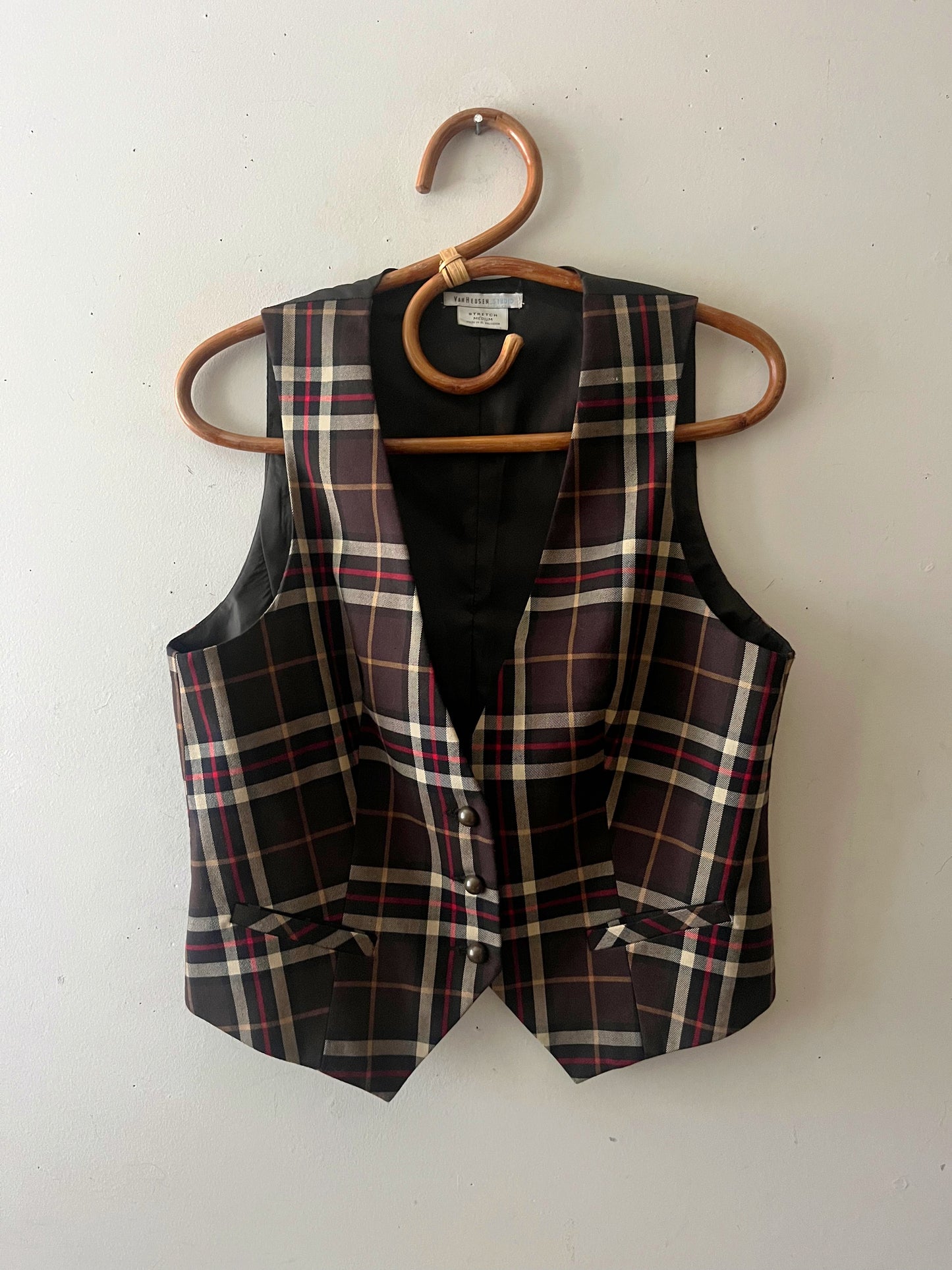 Plaid Vest| Medium