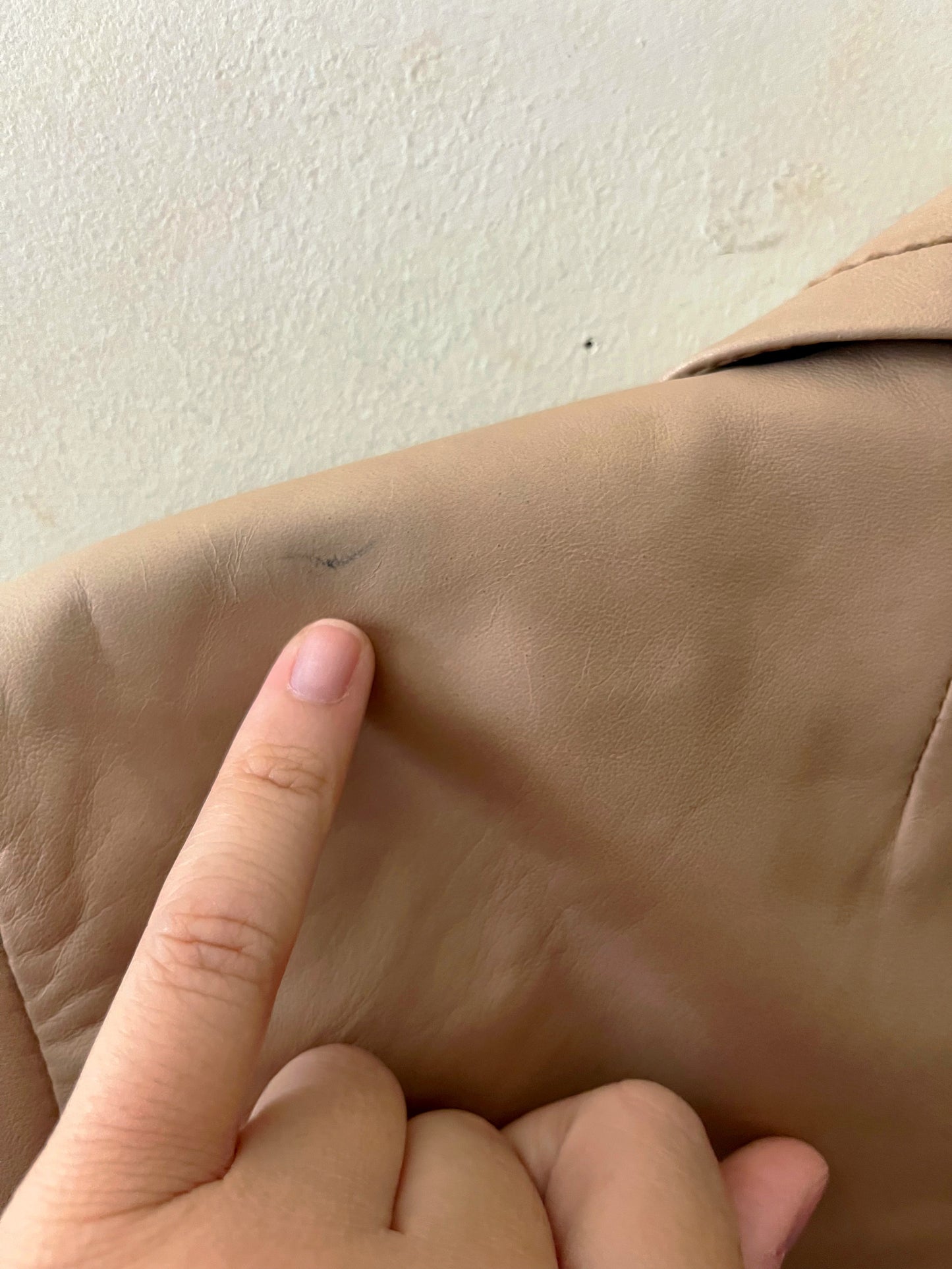 Cropped Leather Jacket | Medium