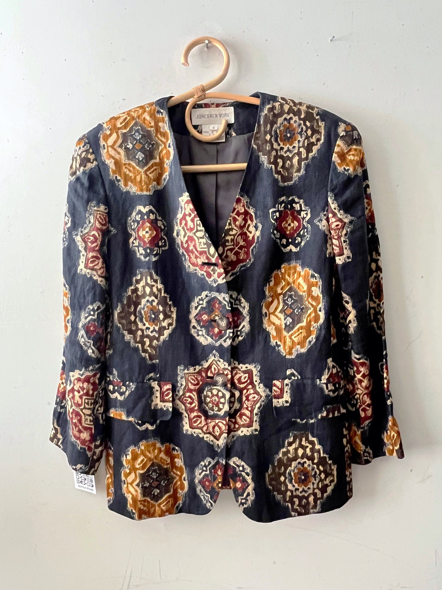 Linen Medallion Blazer | Small