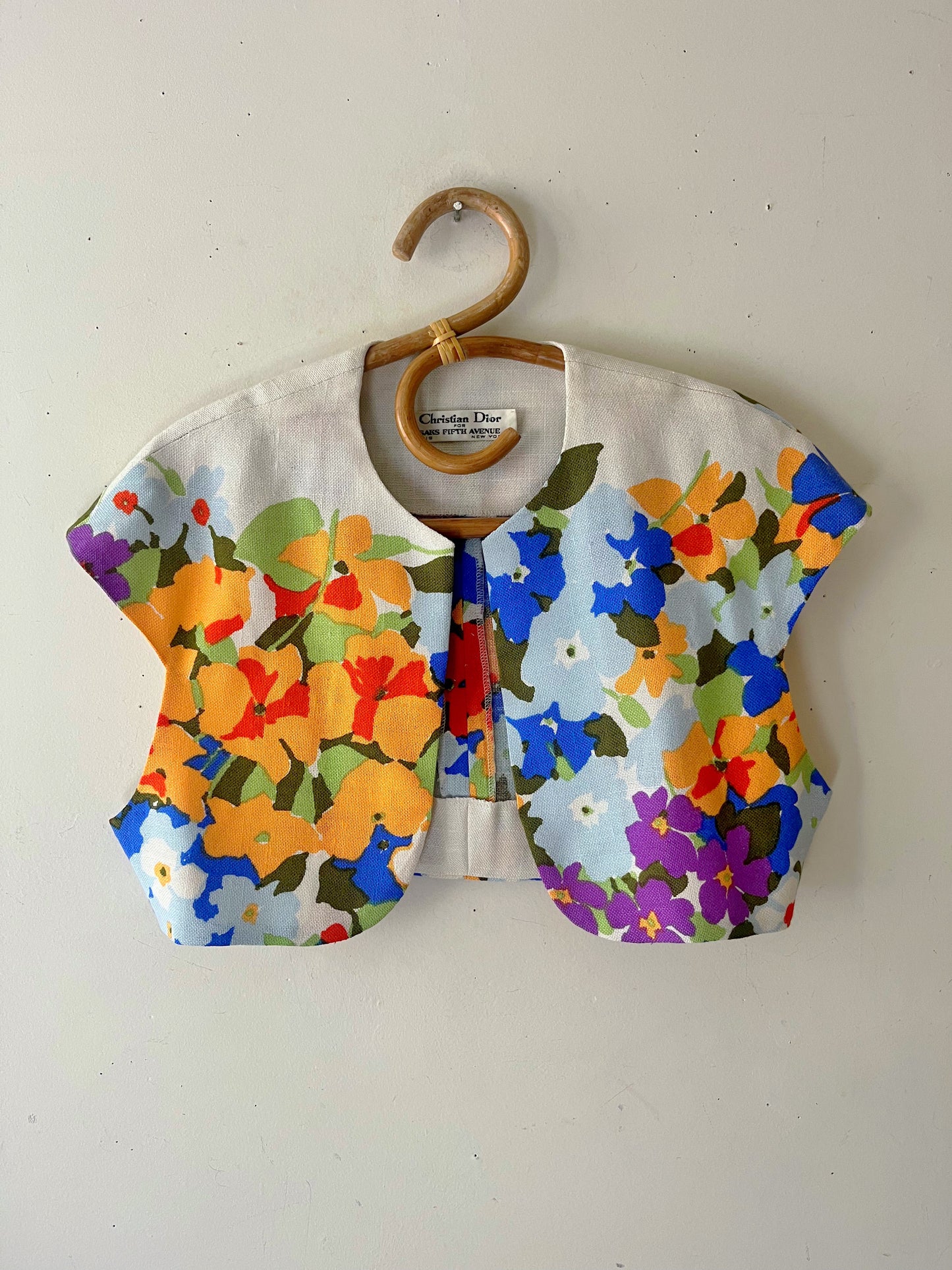Christian Dior Floral Cropped Jacket | S/M