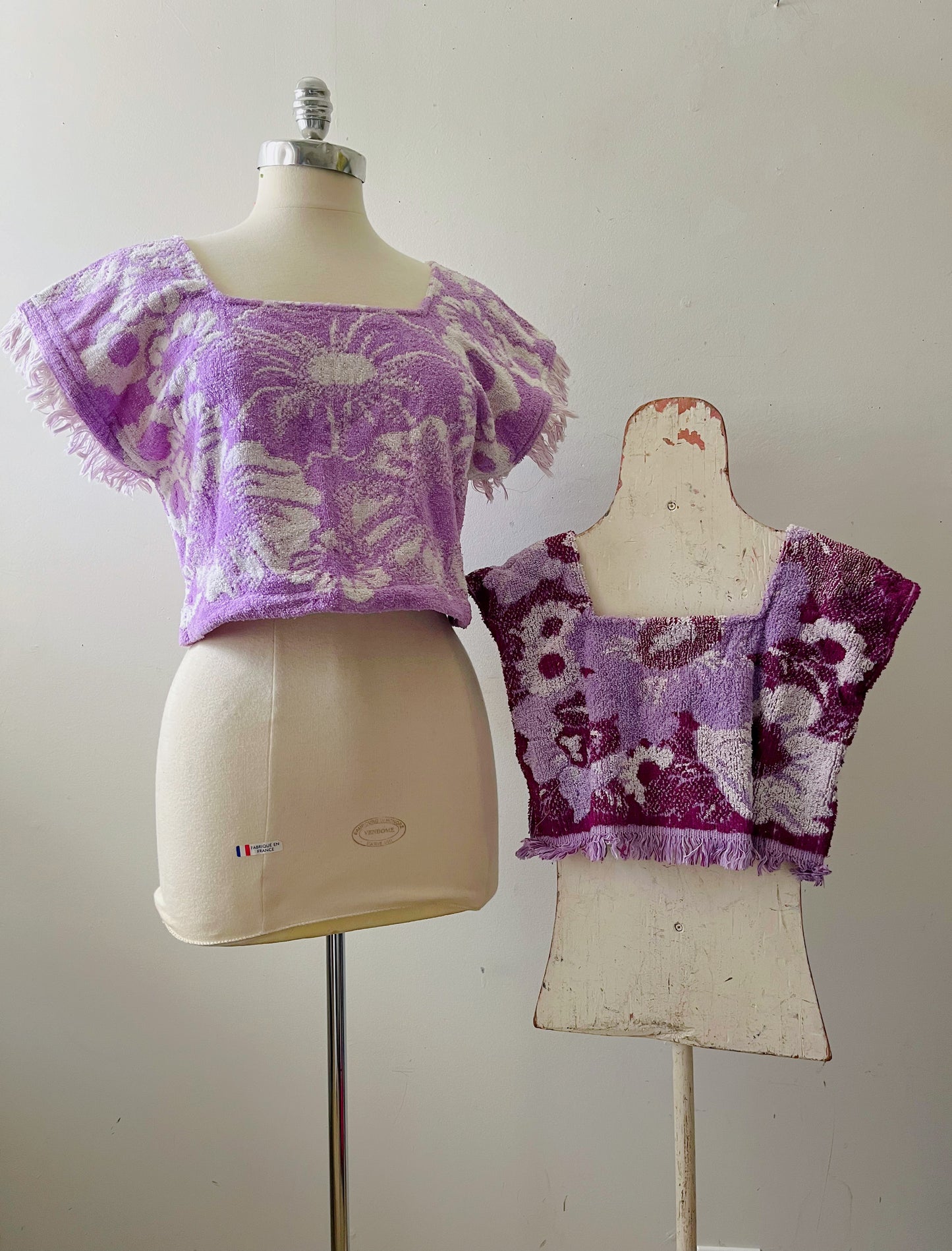 Kids Towel Top- Purple Bloom