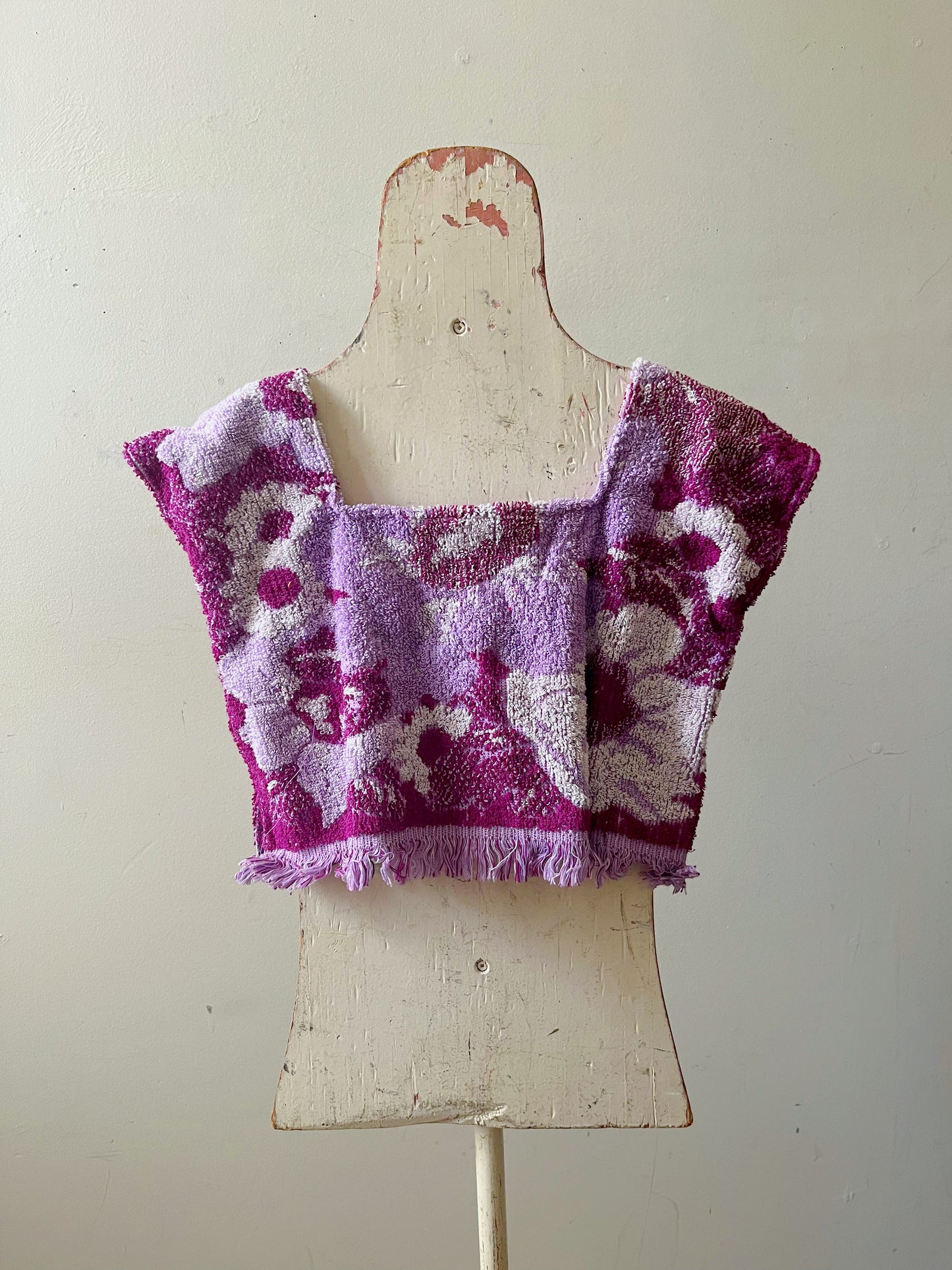 Kids Towel Top- Purple Bloom