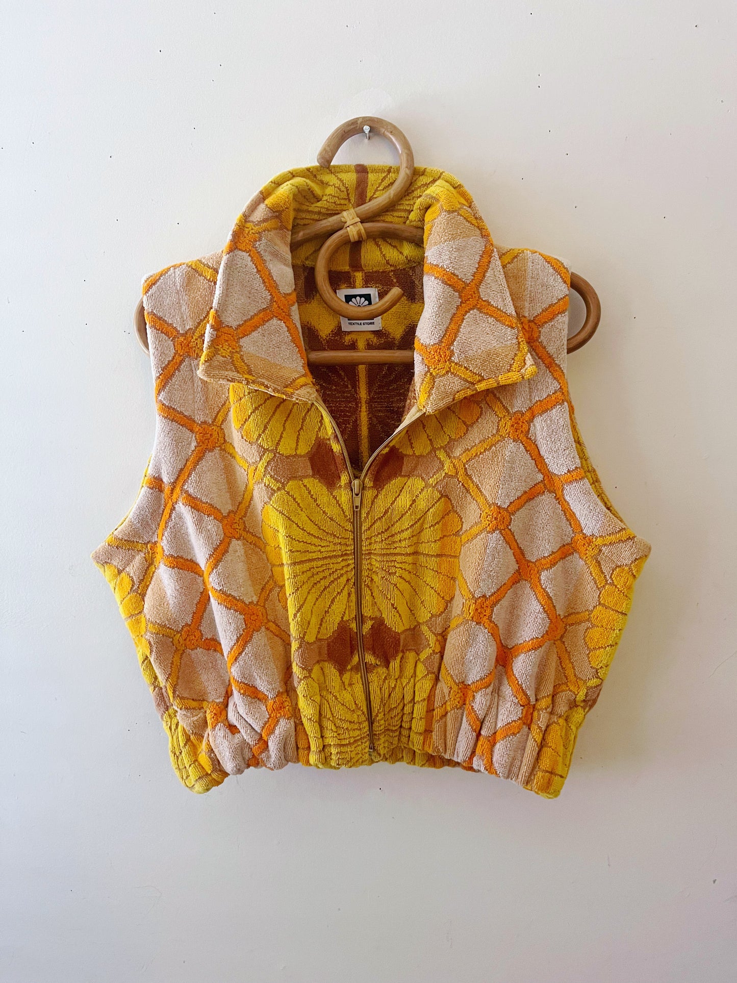 Golden Seashells Bomber Vest