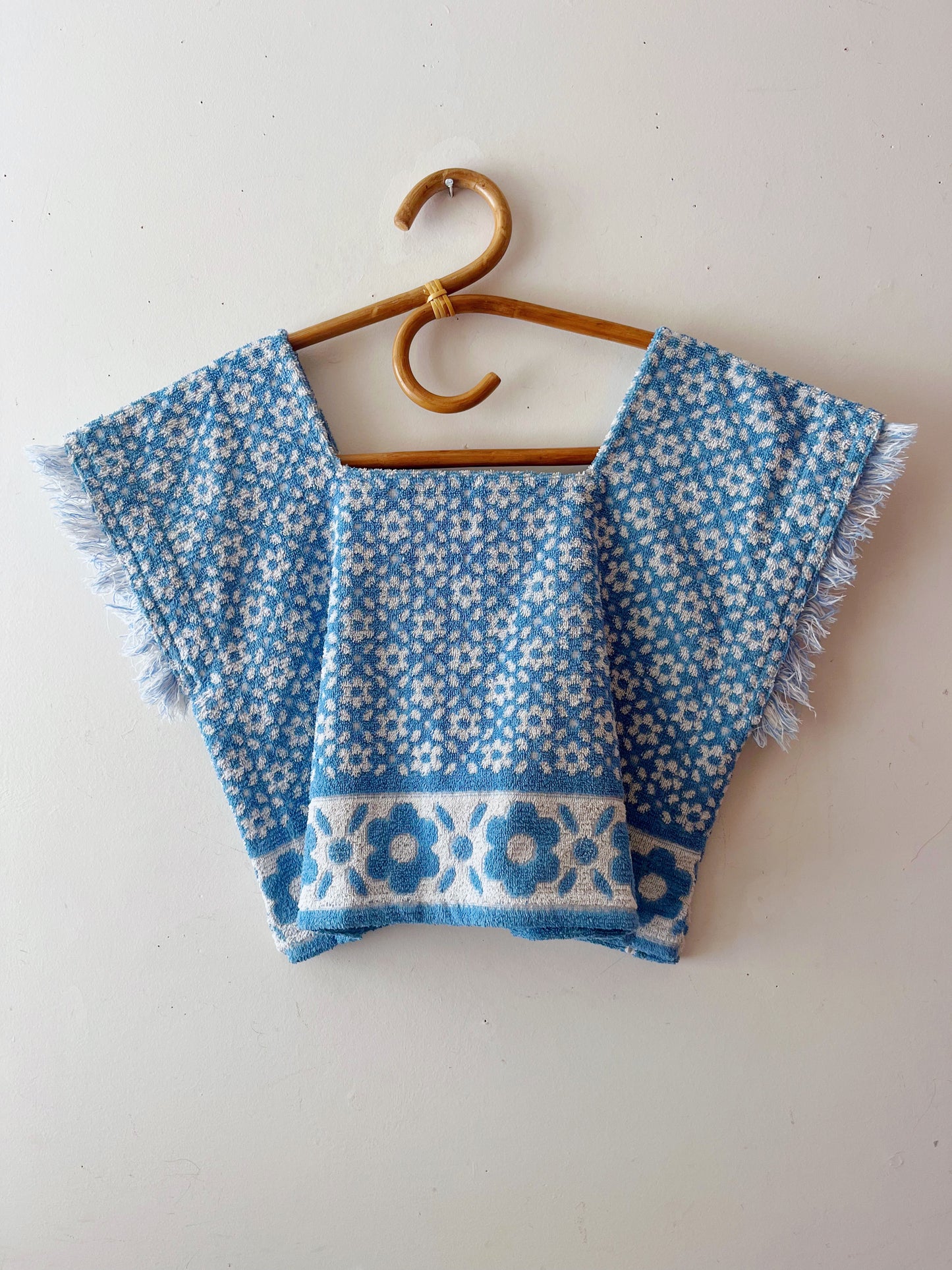 Cool Blue Daisy Towel Top