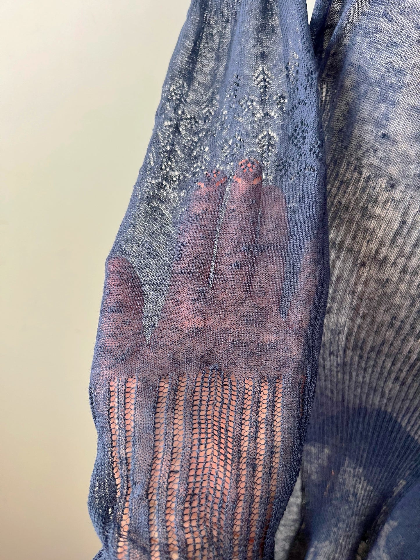 Parisan Fine Sheer Knit Dress| S/M