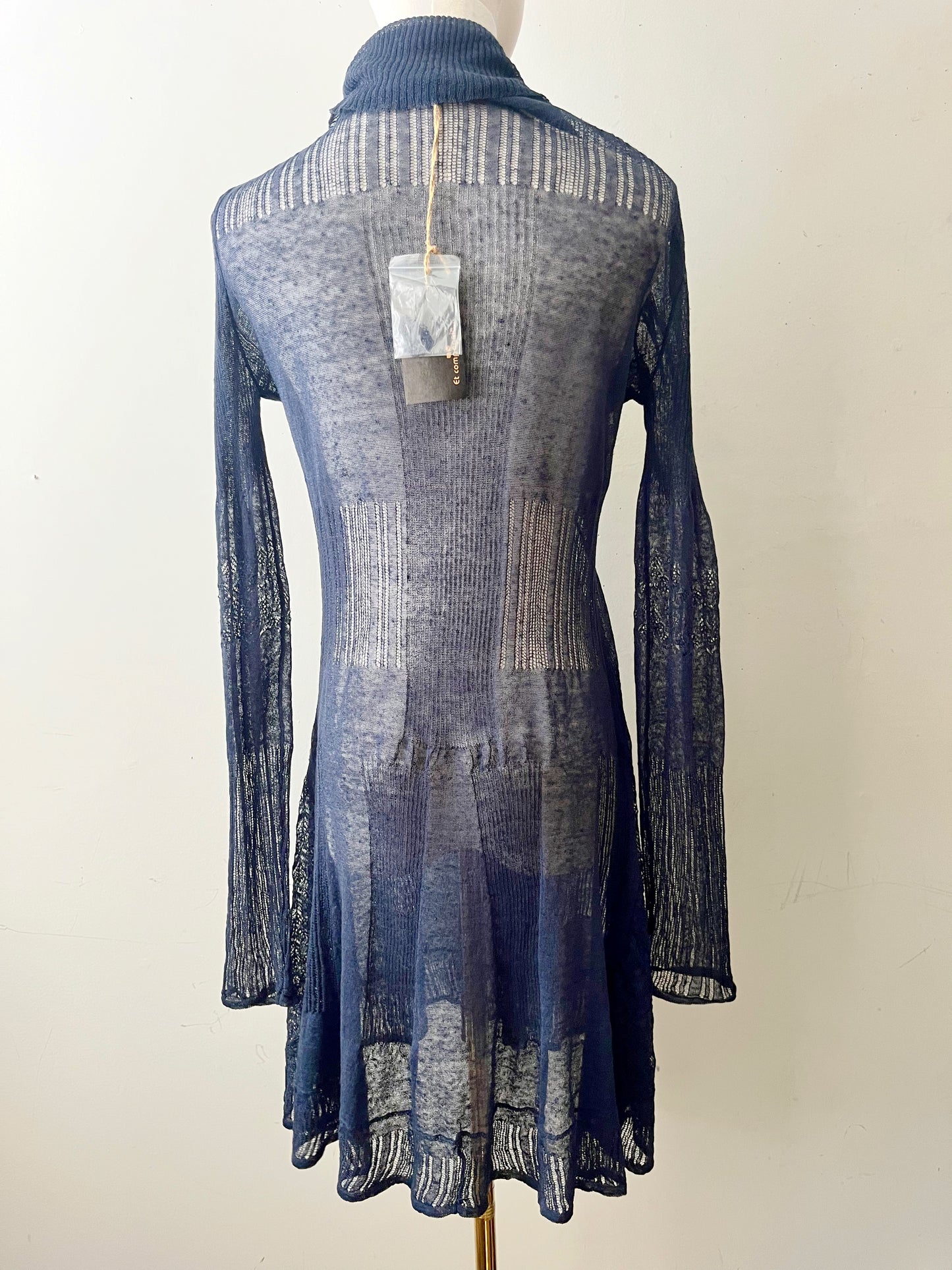 Parisan Fine Sheer Knit Dress| S/M
