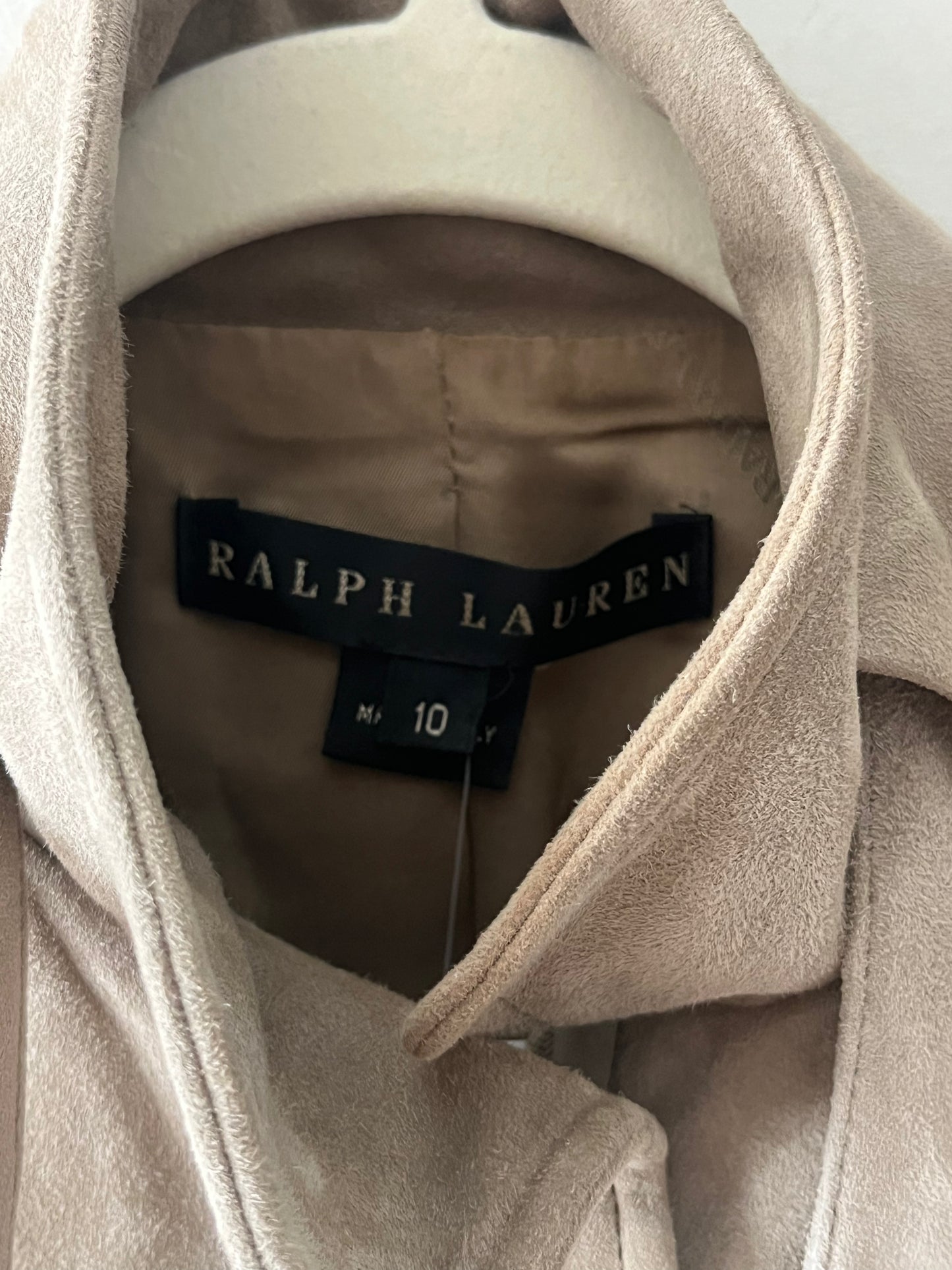 Ralph Lauren Suede Leather Jacket| Medium