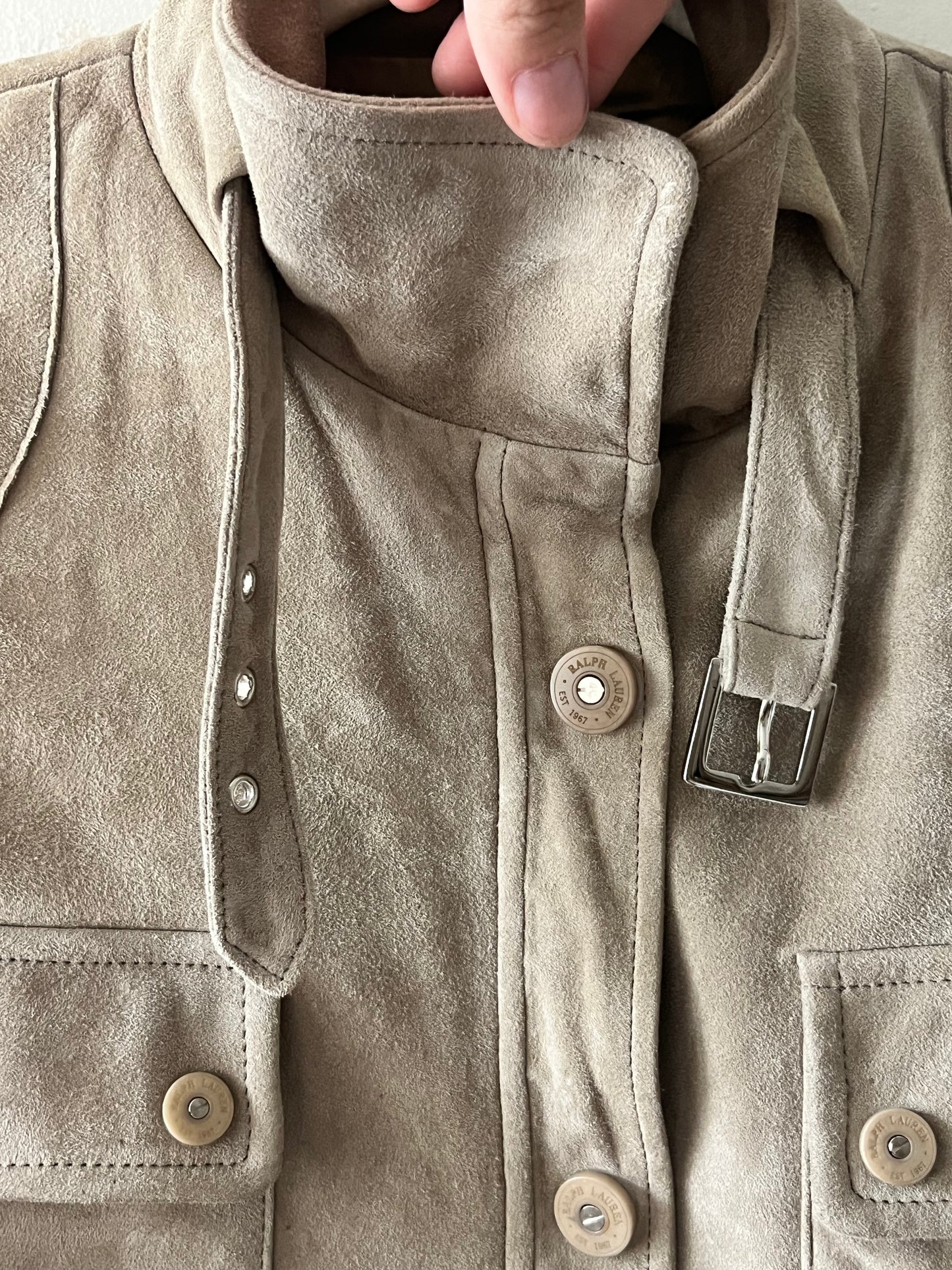 Ralph Lauren Suede Leather Jacket| Medium