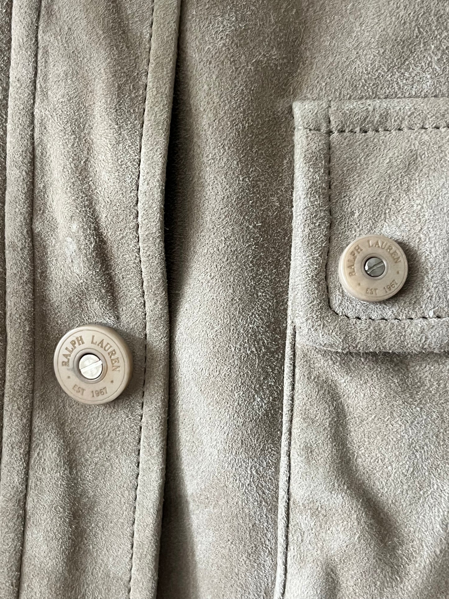 Ralph Lauren Suede Leather Jacket| Medium