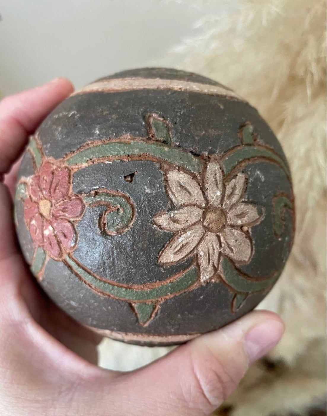 Hand Painted Pottery Decorative Balls