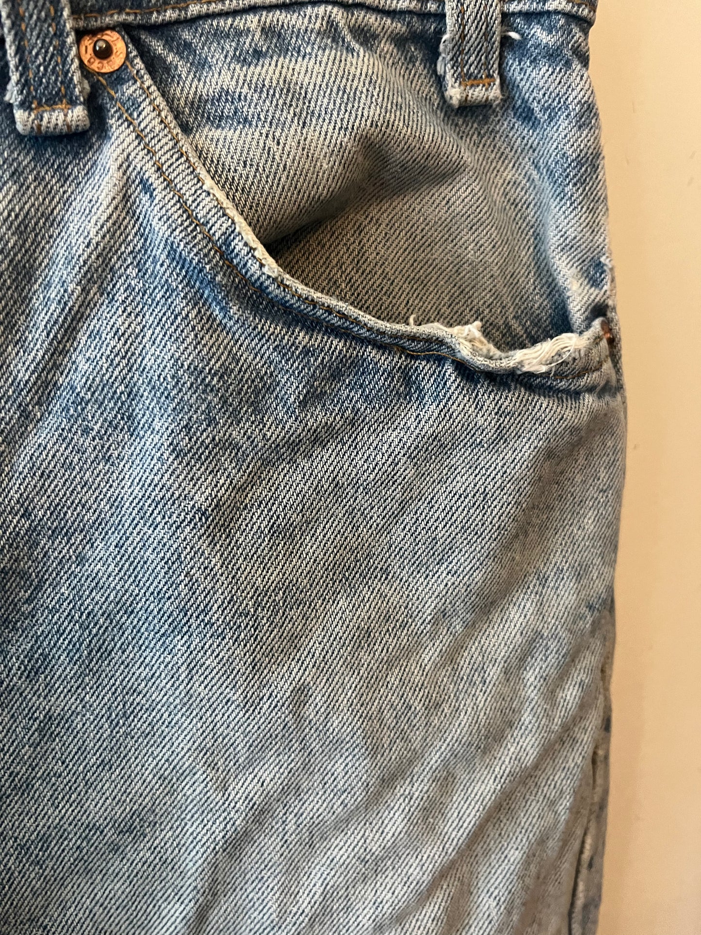 Vintage Levi Denim Blue Jeans- Orange Tab