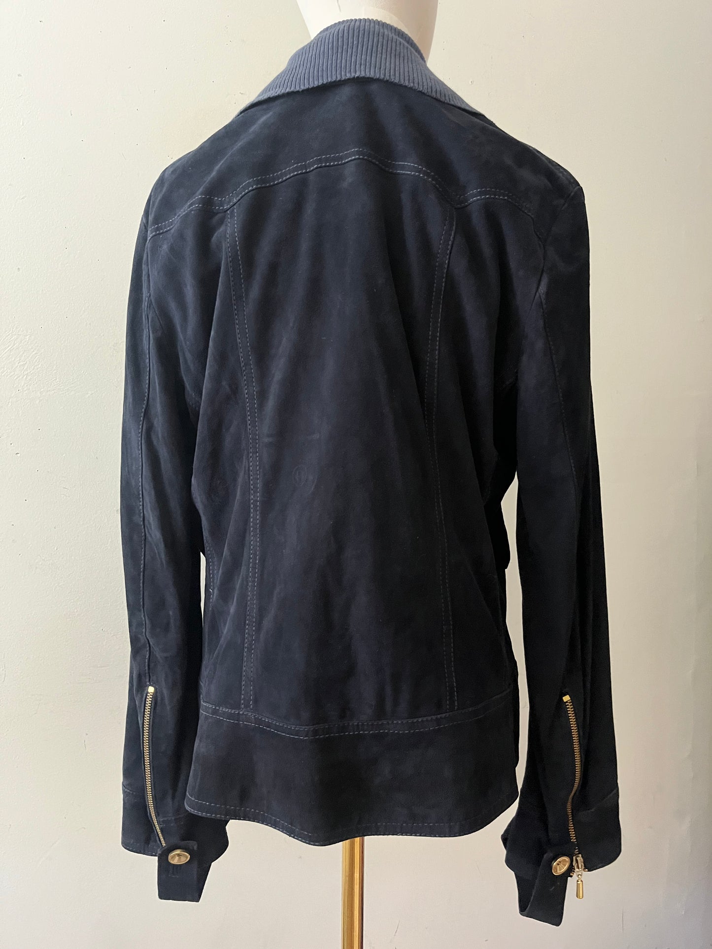 Italian Suede Leather Jacket| Medium