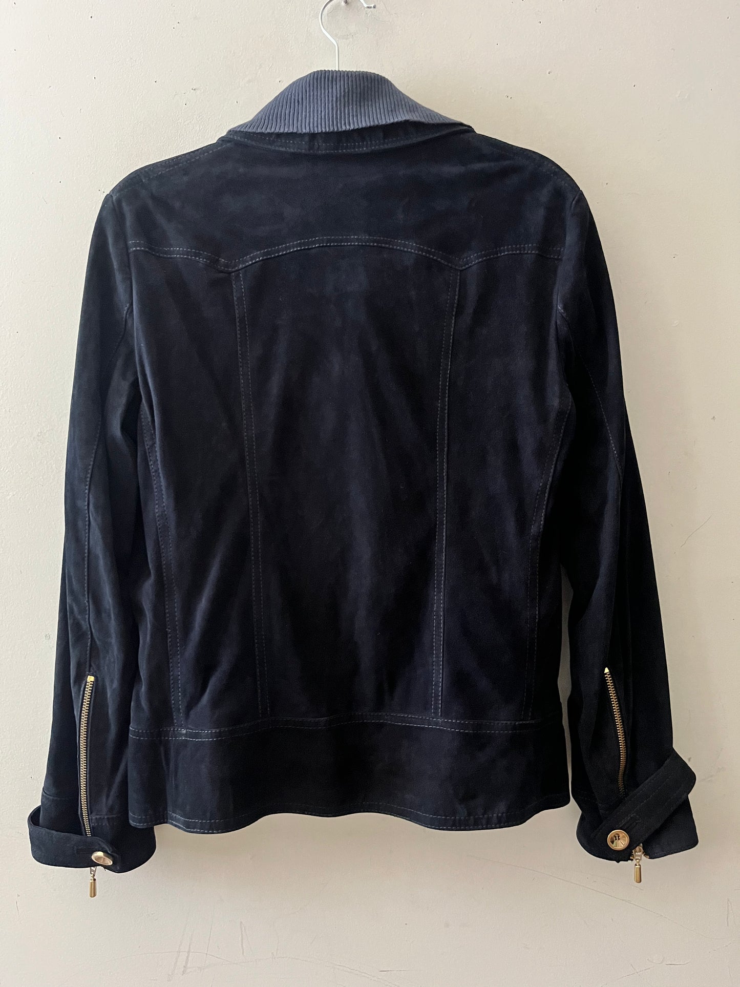 Italian Suede Leather Jacket| Medium