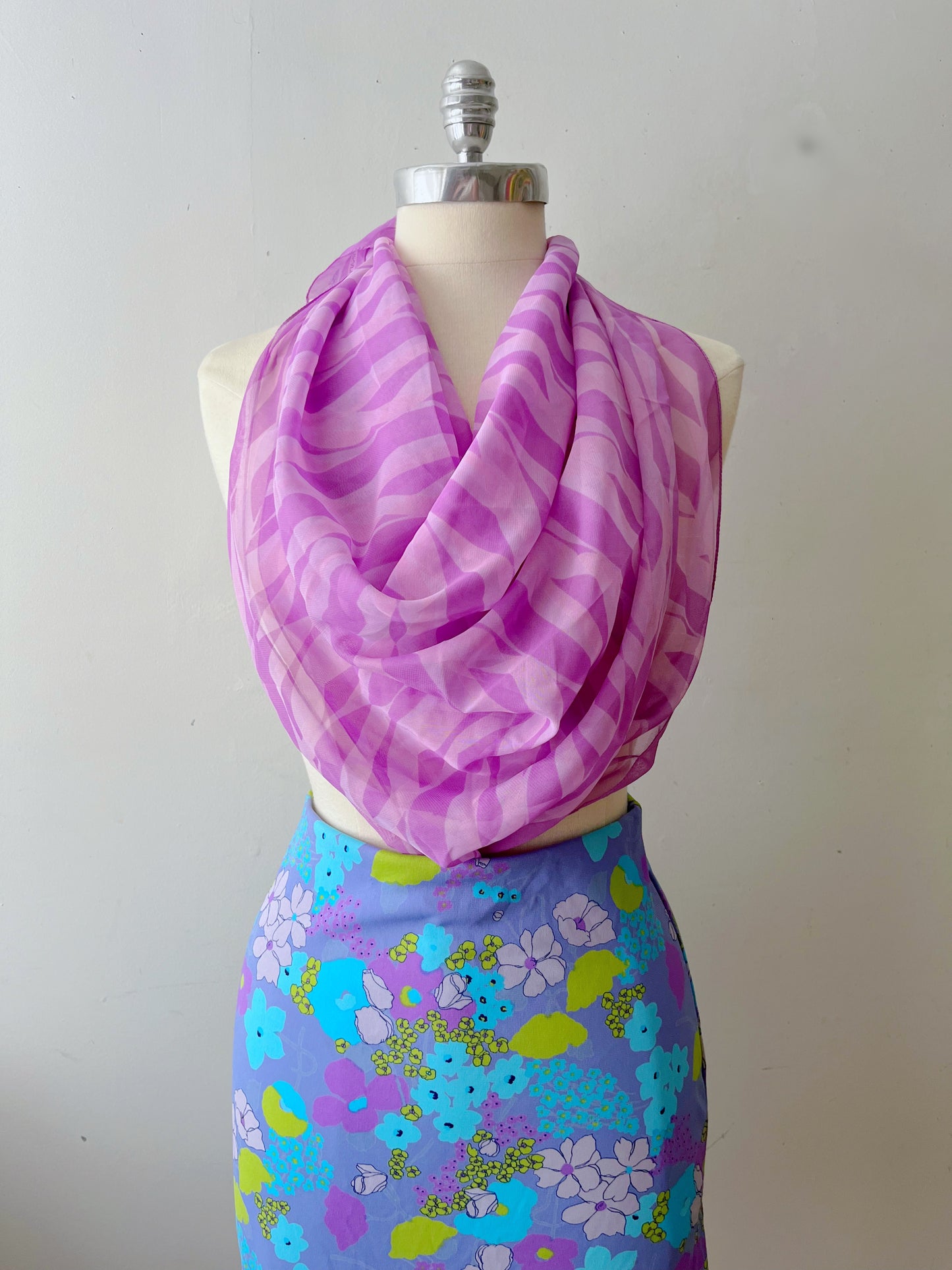 Versace Sheer Chiffon Scarf