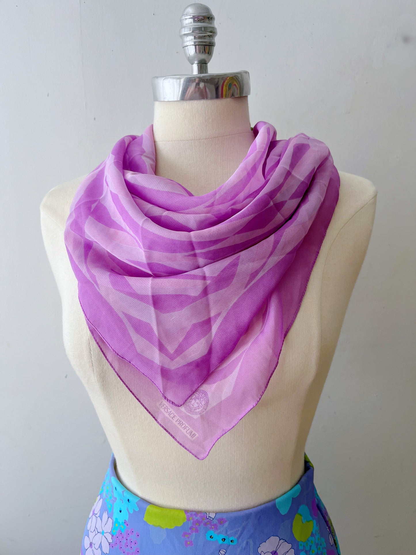 Versace Sheer Chiffon Scarf
