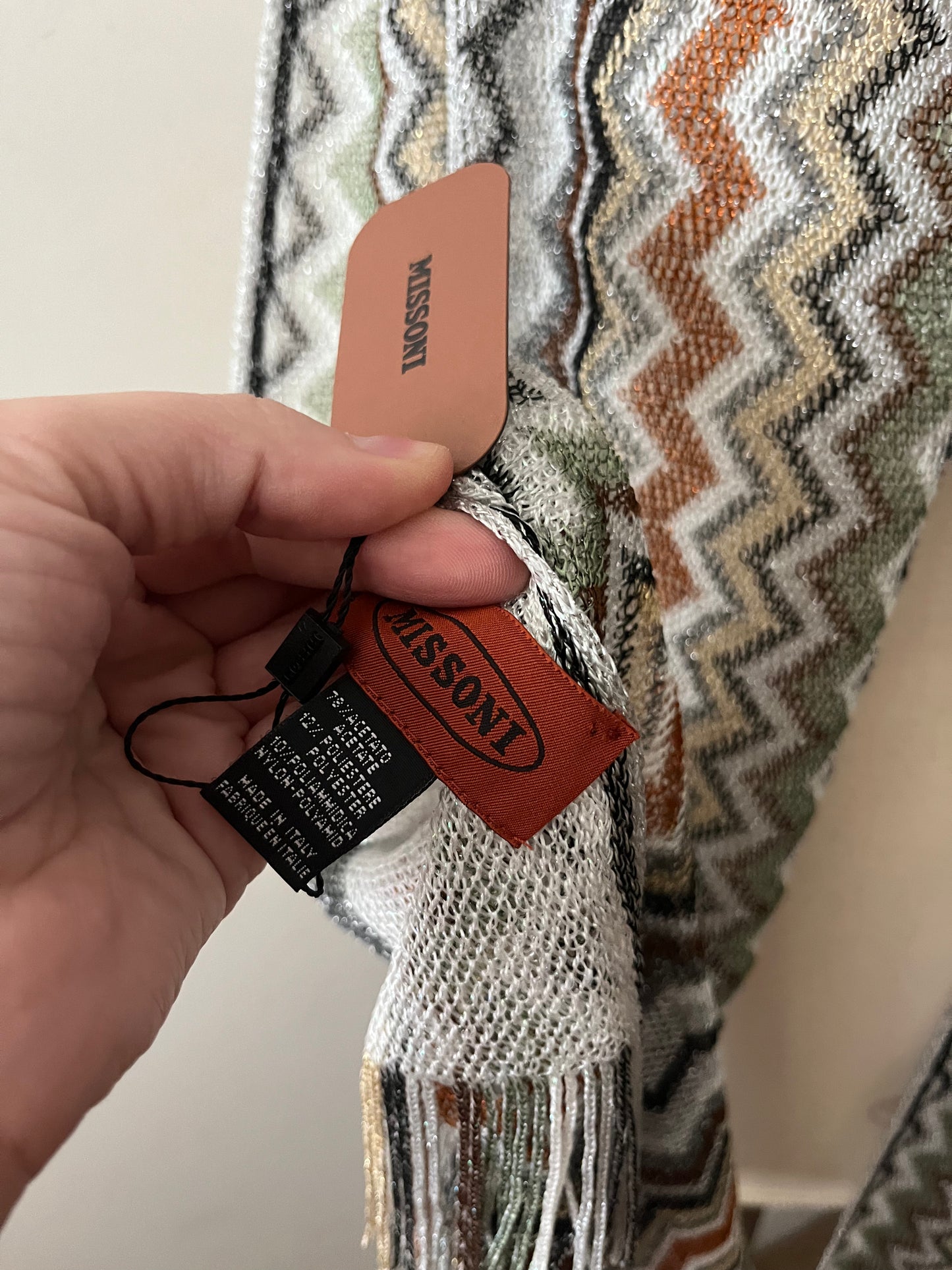 Missoni Foulard Long Fringed Scarf