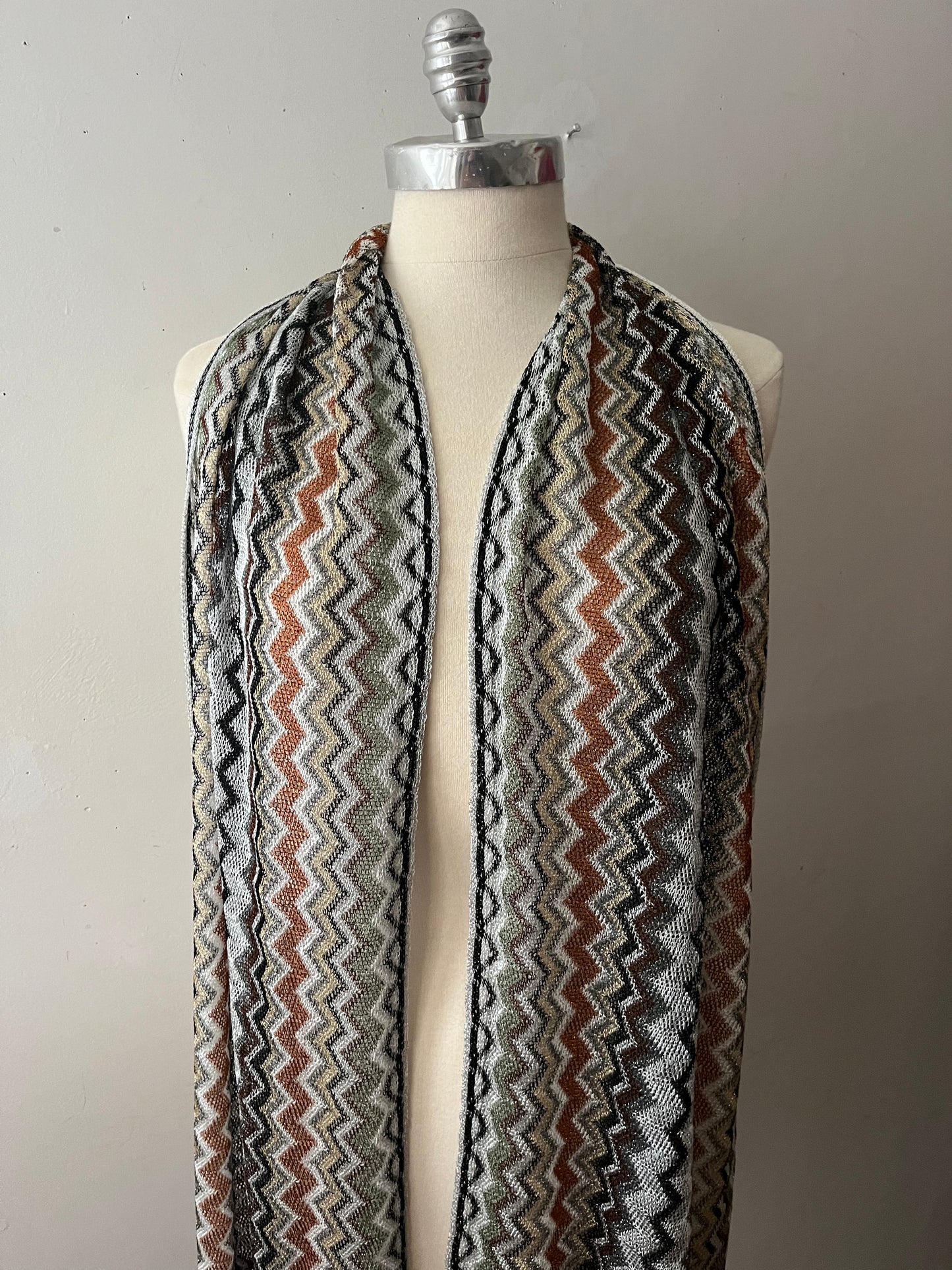 Missoni Foulard Long Fringed Scarf