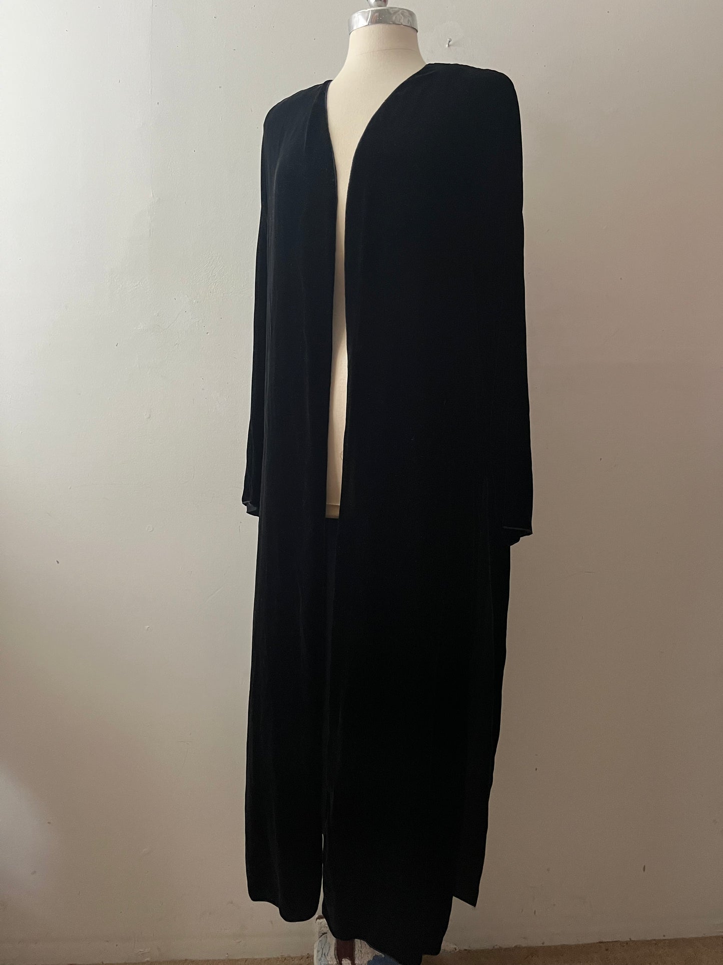 Black Velvet Duster