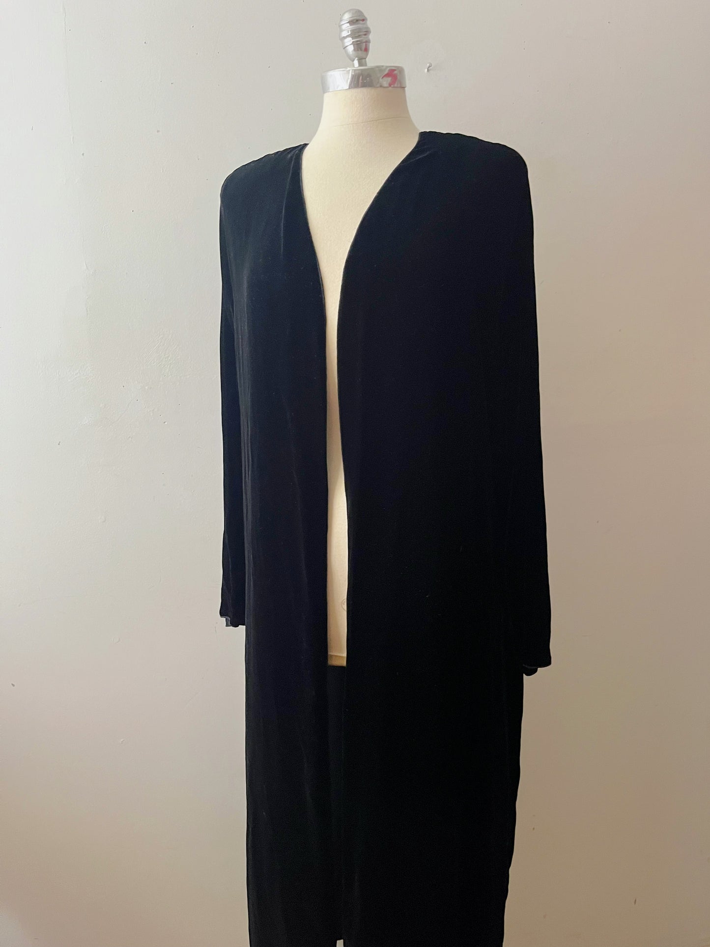 Black Velvet Duster