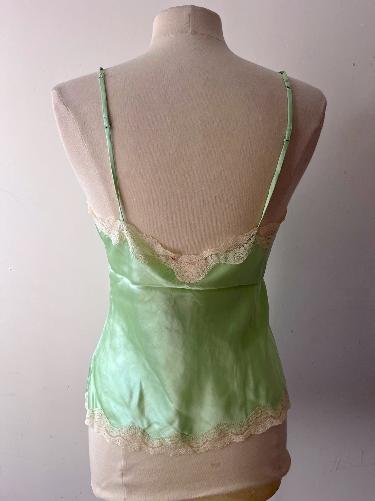 Mint Green Silk Cami