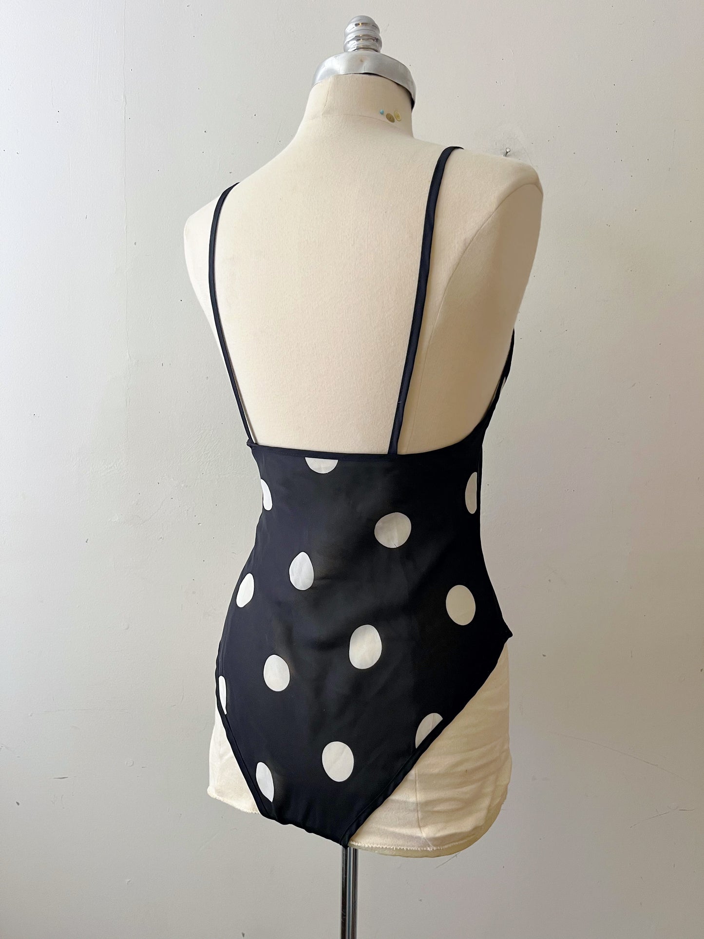 Sheer Large Polka Dot Bodysuit | Medium
