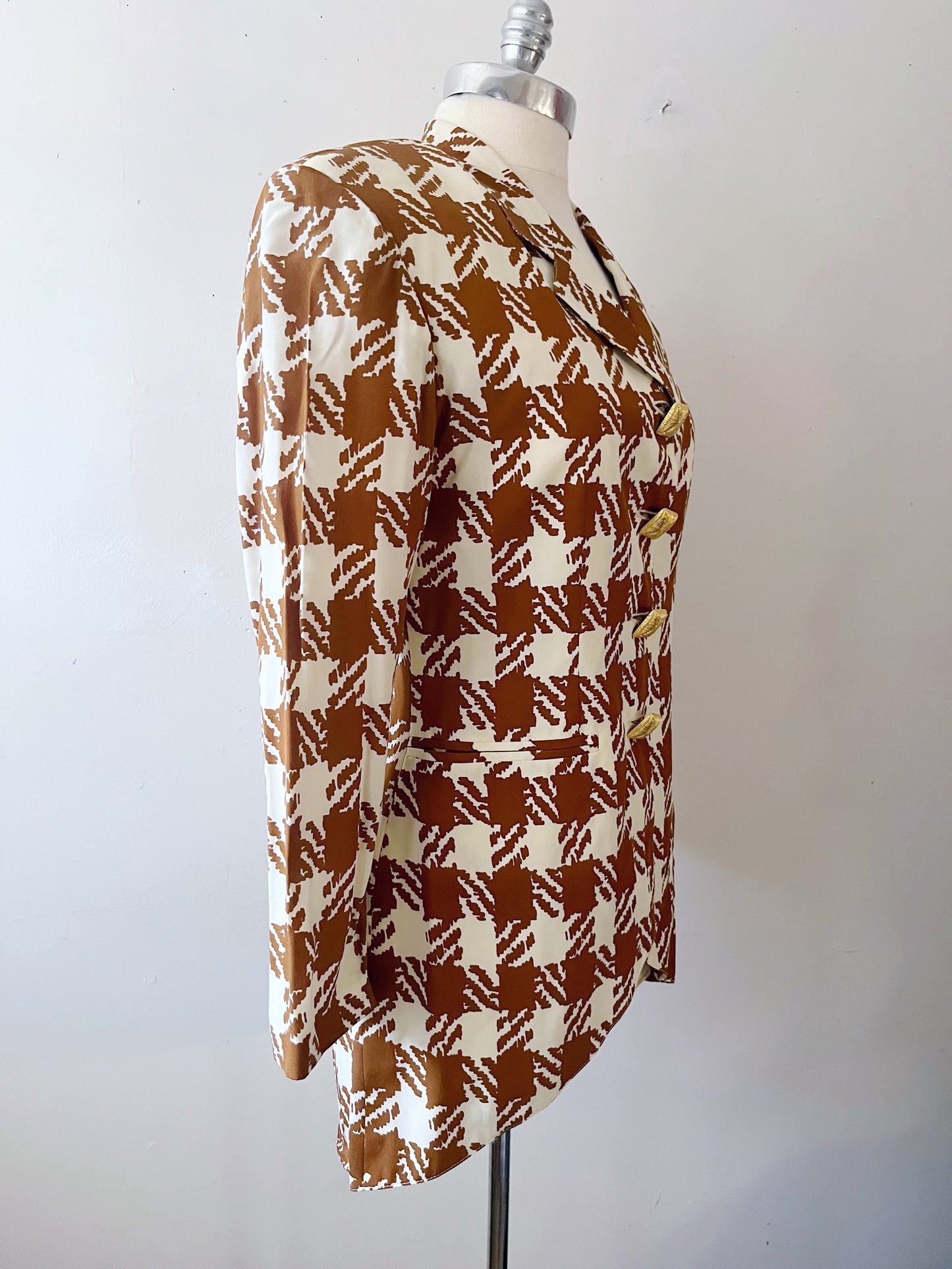 Chestnut Silk Blazer Jacket