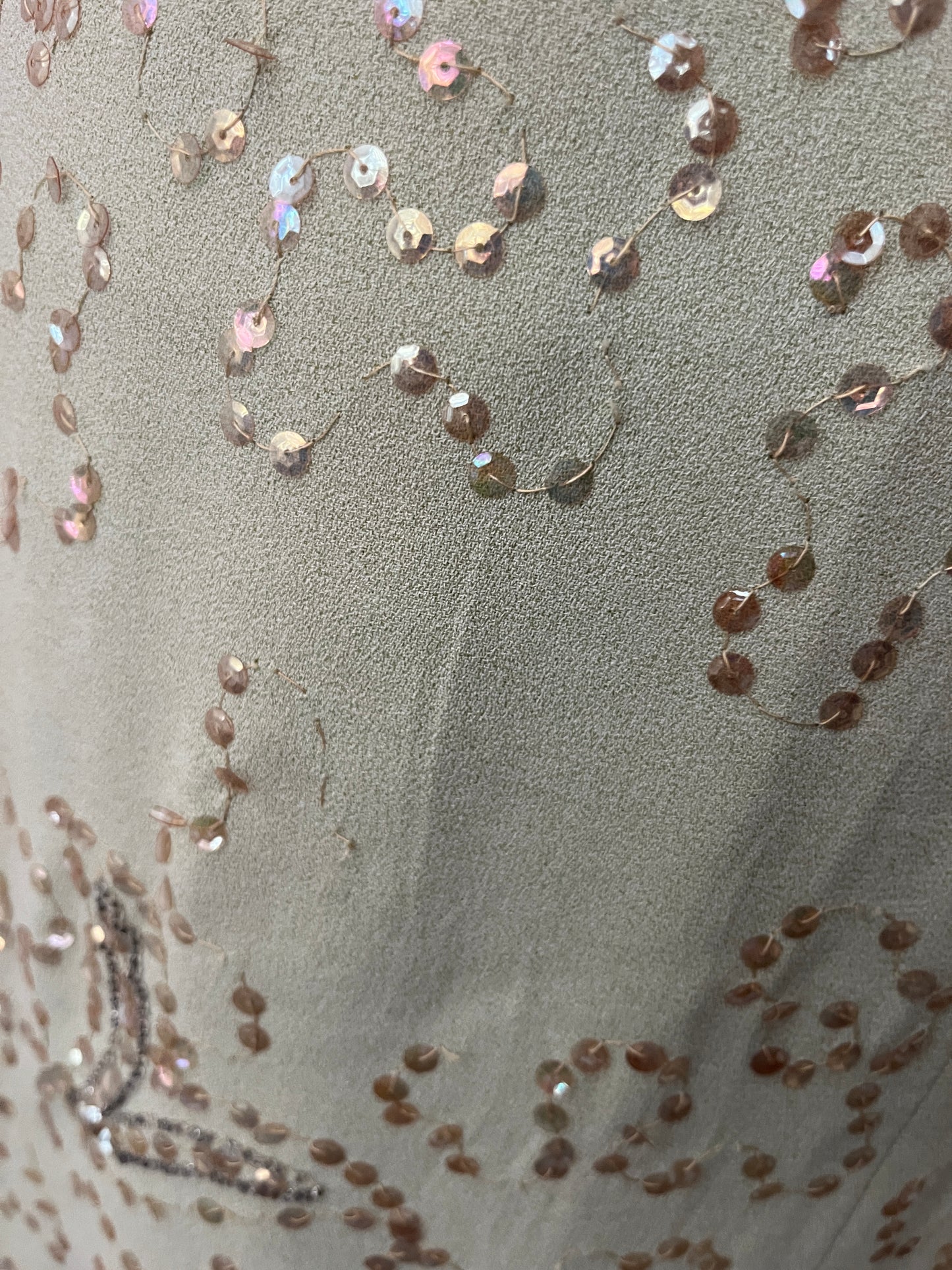 Mint Green Iridescent Sequin Cocktail Dress | S/M