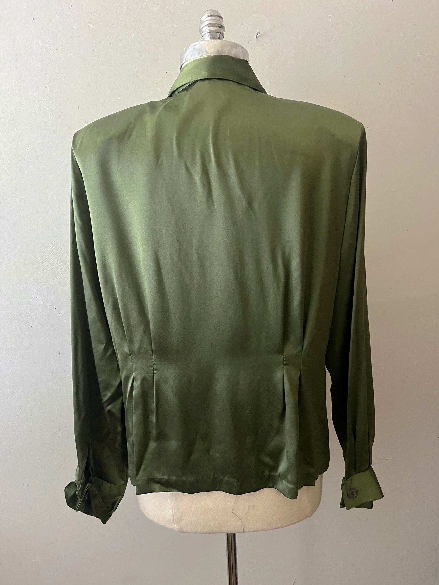 Double Breasted Silk Blouse