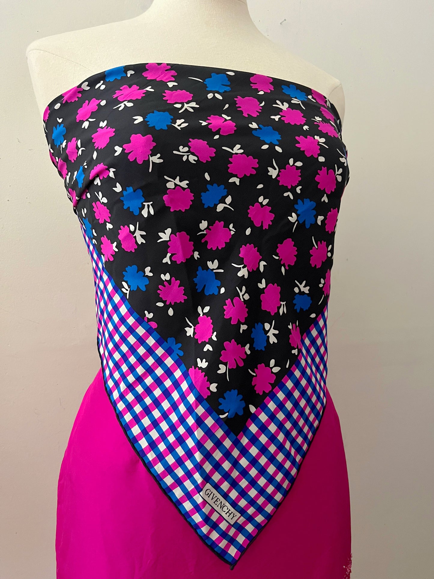 Givenchy Floral Silk Scarf