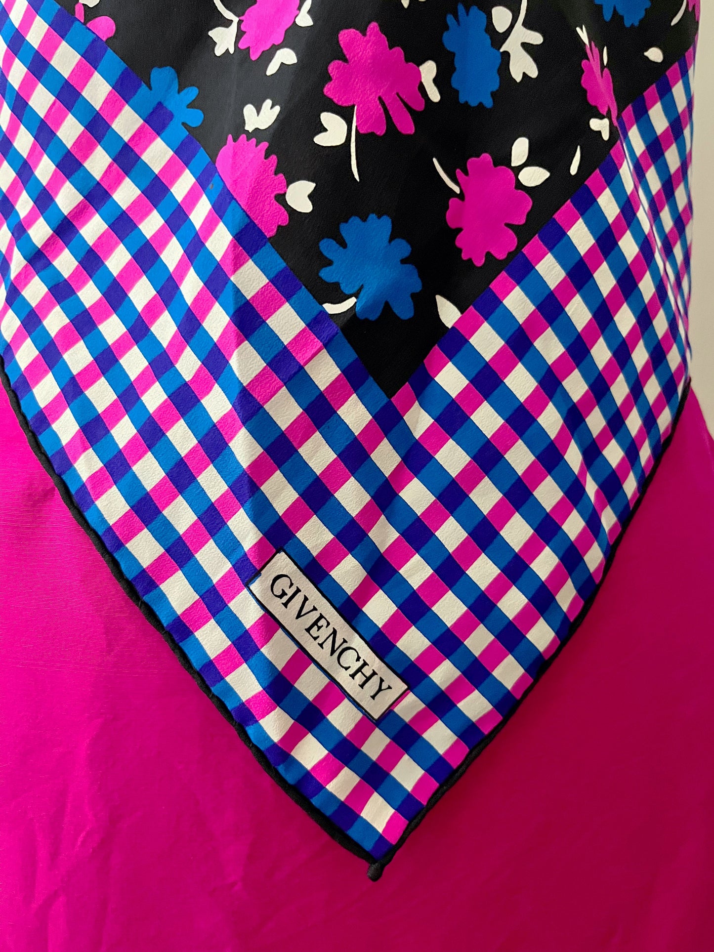 Givenchy Floral Silk Scarf