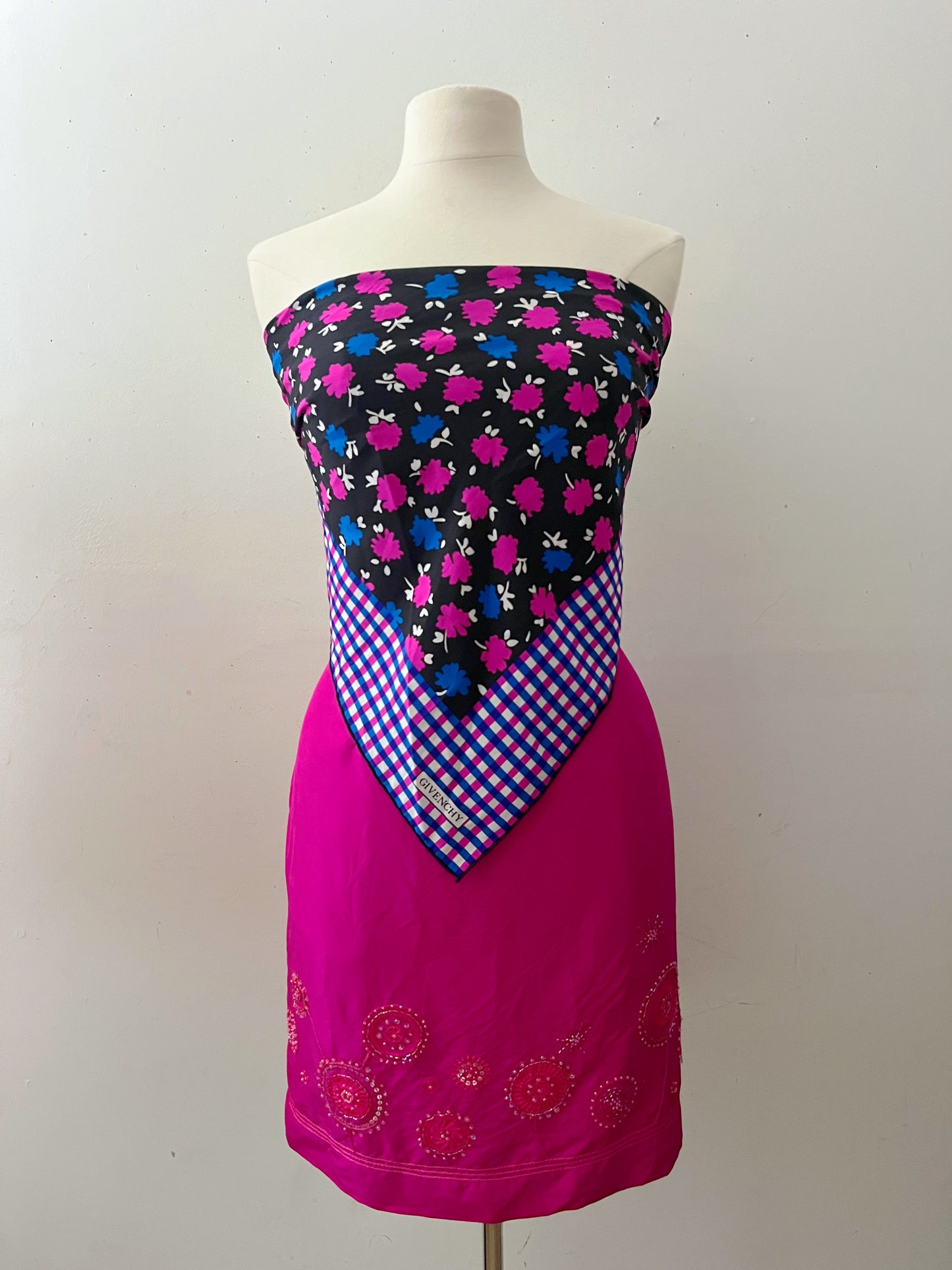 Fuchsia Silk Skirt | Medium