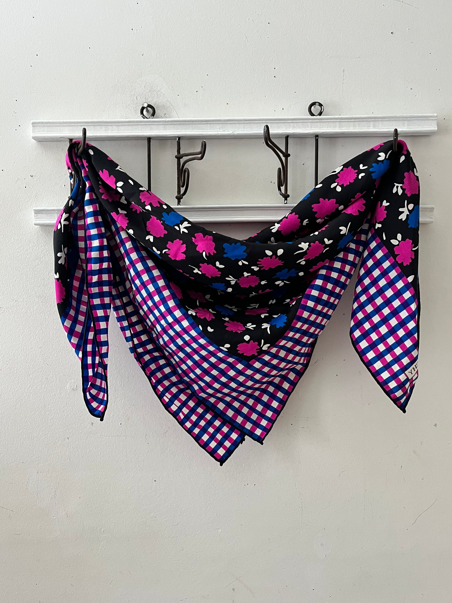 Givenchy Floral Silk Scarf