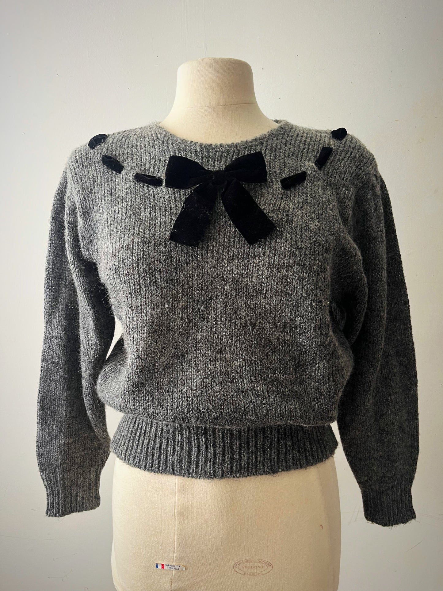 Bow Knit Sweater Top| Medium